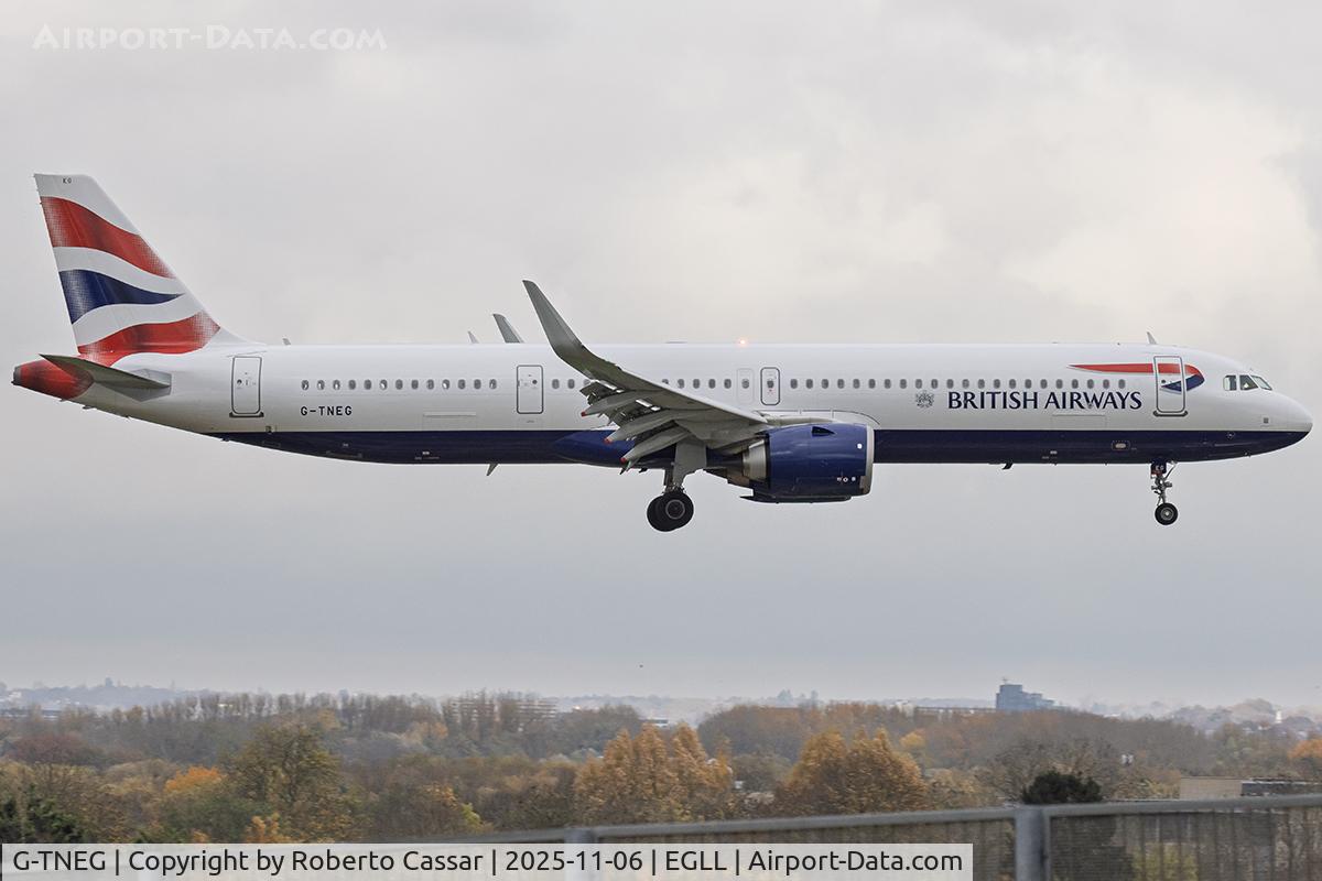 G-TNEG, 2024 Airbus A321-251NX C/N 12484, London Heathrow Airport