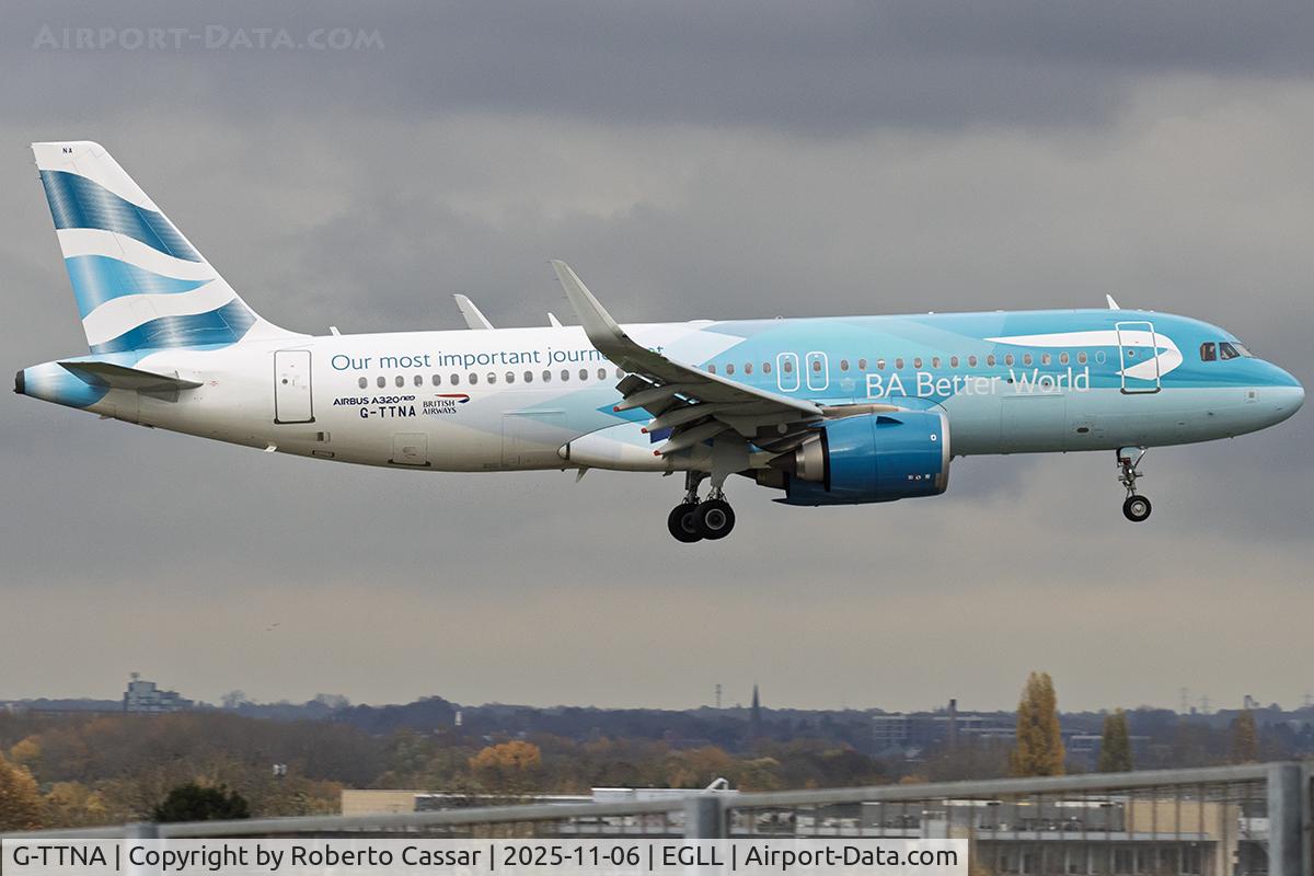 G-TTNA, 2018 Airbus A320-251N C/N 8108, London Heathrow Airport