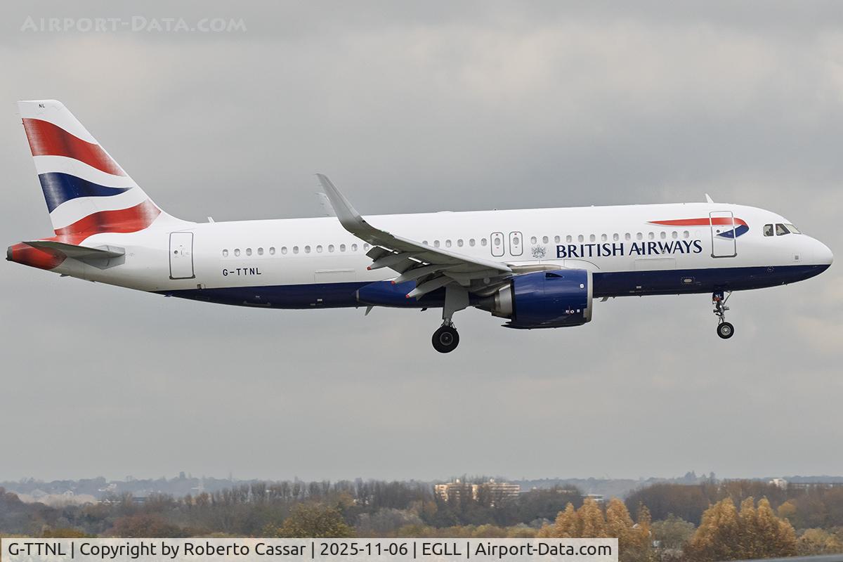 G-TTNL, 2020 Airbus A320-251N C/N 9585, London Heathrow Airport