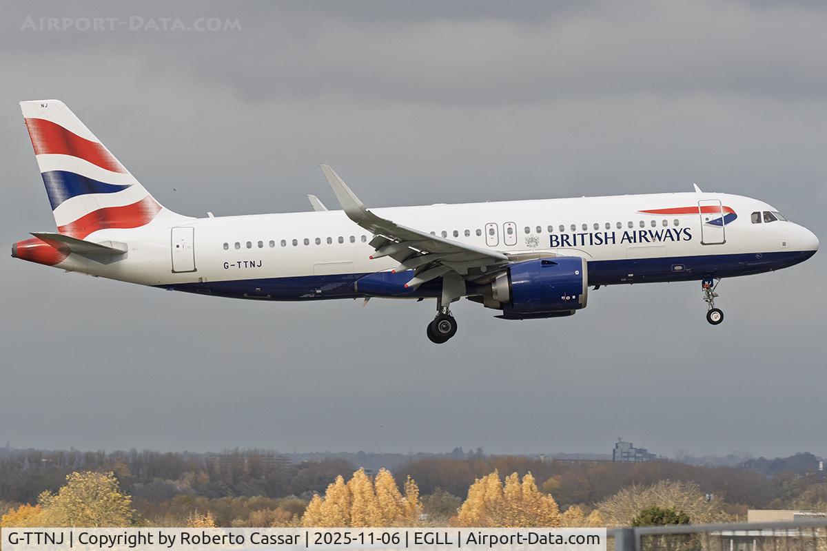 G-TTNJ, 2018 Airbus A320-251N C/N 8772, London Heathrow Airport