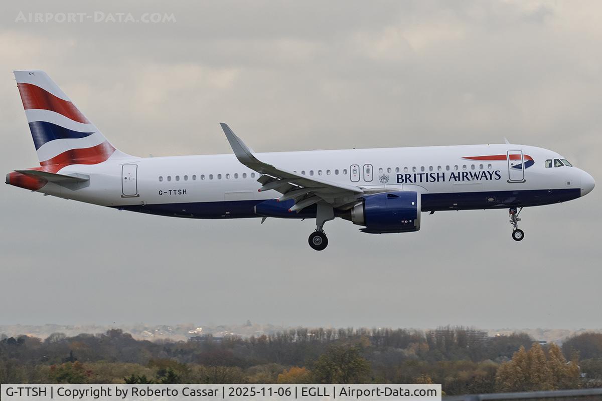 G-TTSH, 2025 Airbus A320-251N C/N 12735, London Heathrow Airport