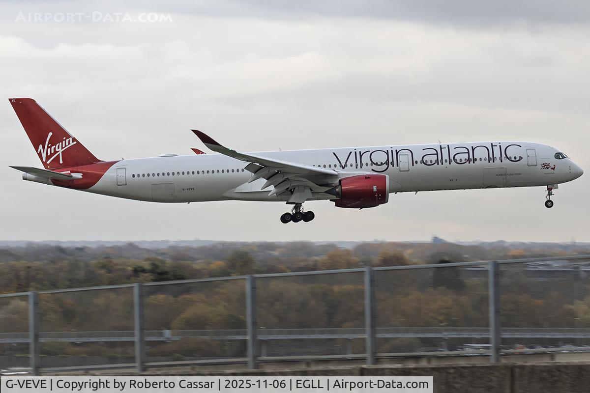G-VEVE, 2021 Airbus A350-1041 C/N 492, London Heathrow Airport