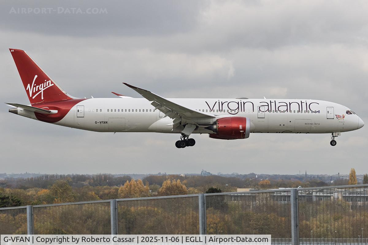 G-VFAN, 2016 Boeing 787-9 Dreamliner C/N 37977, London Heathrow Airport
