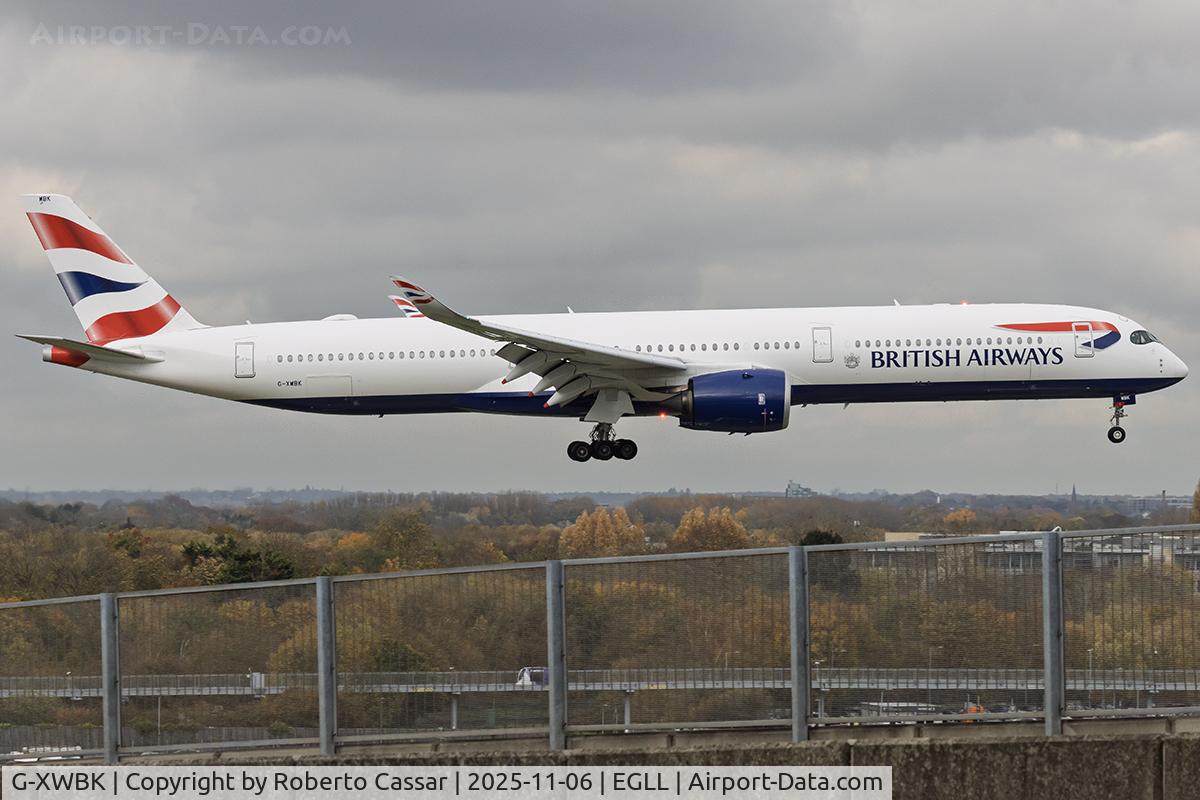 G-XWBK, 2021 Airbus A350-1041 C/N 495, London Heathrow Airport