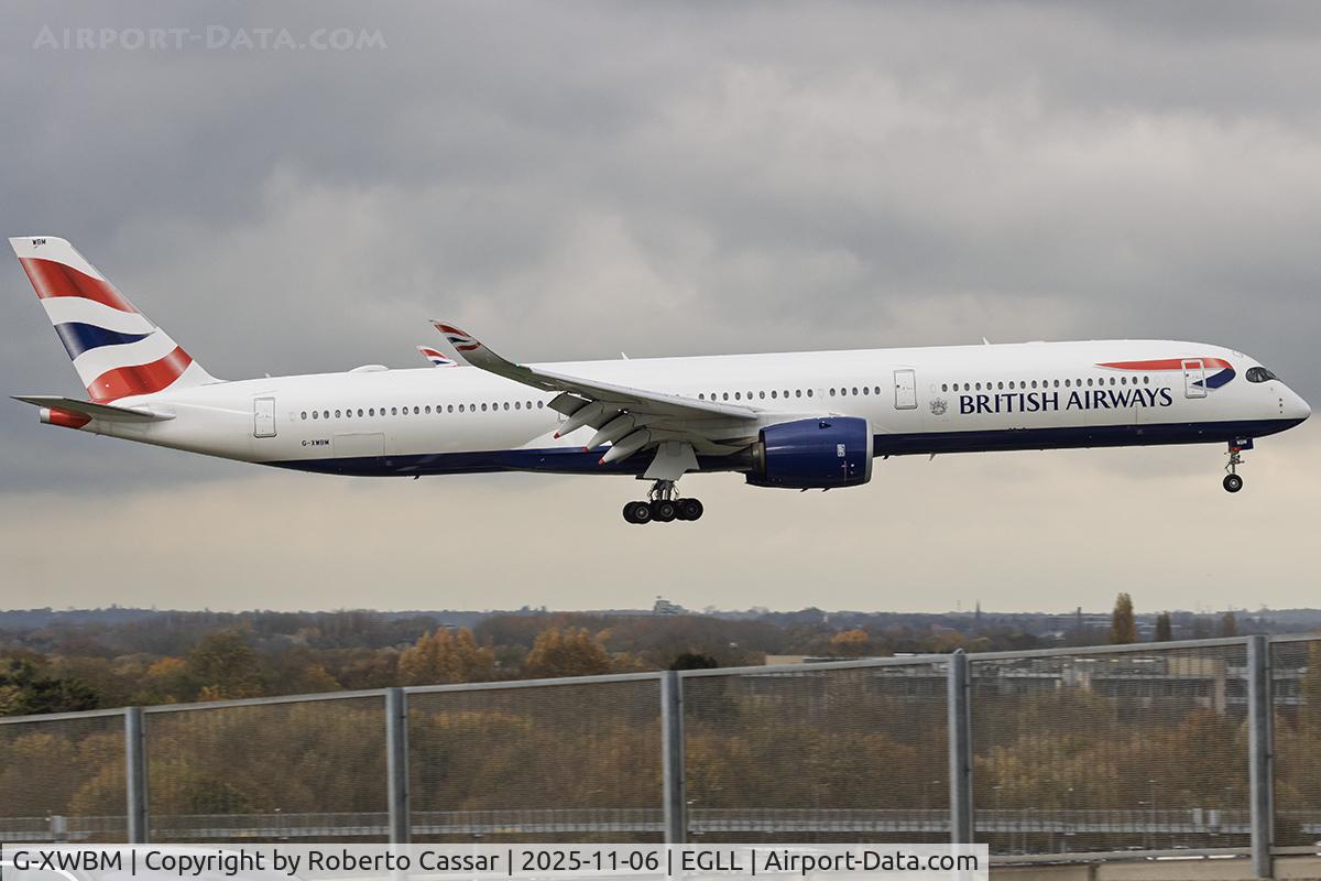 G-XWBM, Airbus A350-1041 C/N 563, London Heathrow Airport