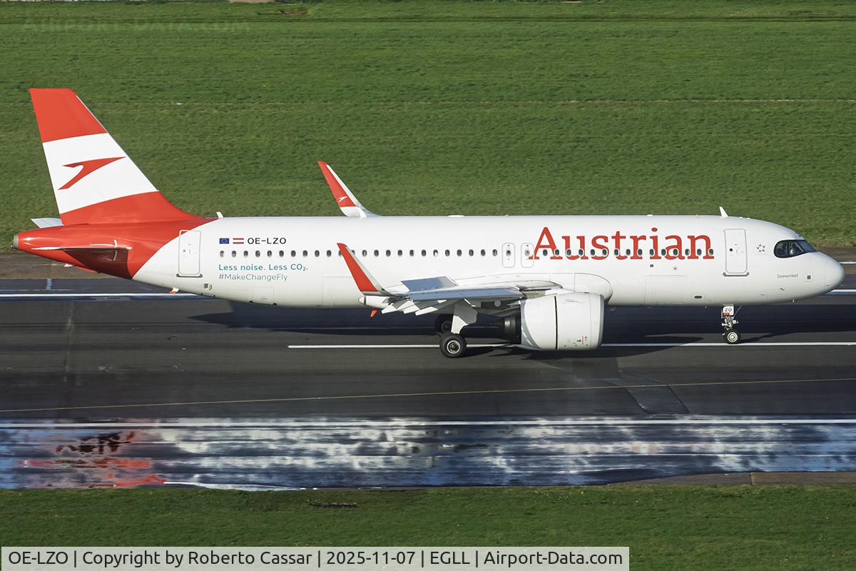 OE-LZO, 2022 Airbus A320-271N C/N 11076, London Heathrow Airport