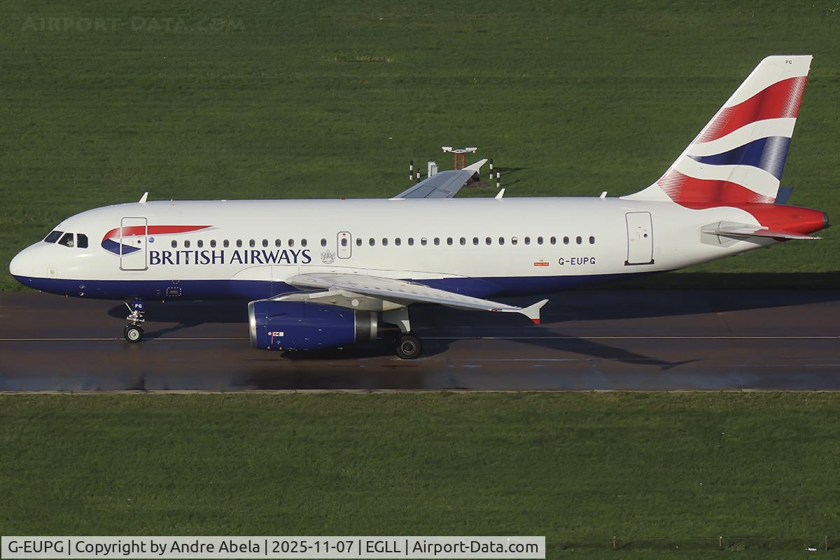 G-EUPG, 2000 Airbus A319-131 C/N 1222, London Heathrow Airport