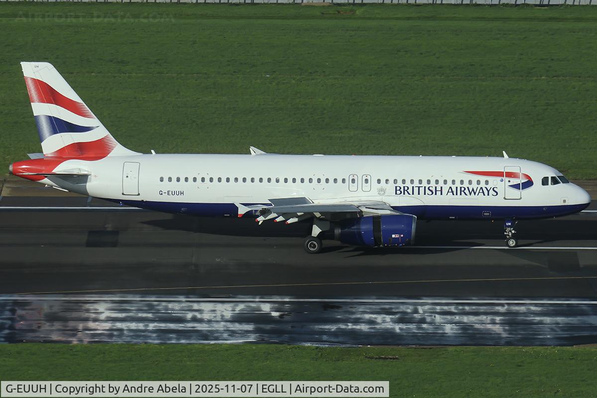 G-EUUH, 2002 Airbus A320-232 C/N 1665, London Heathrow Airport