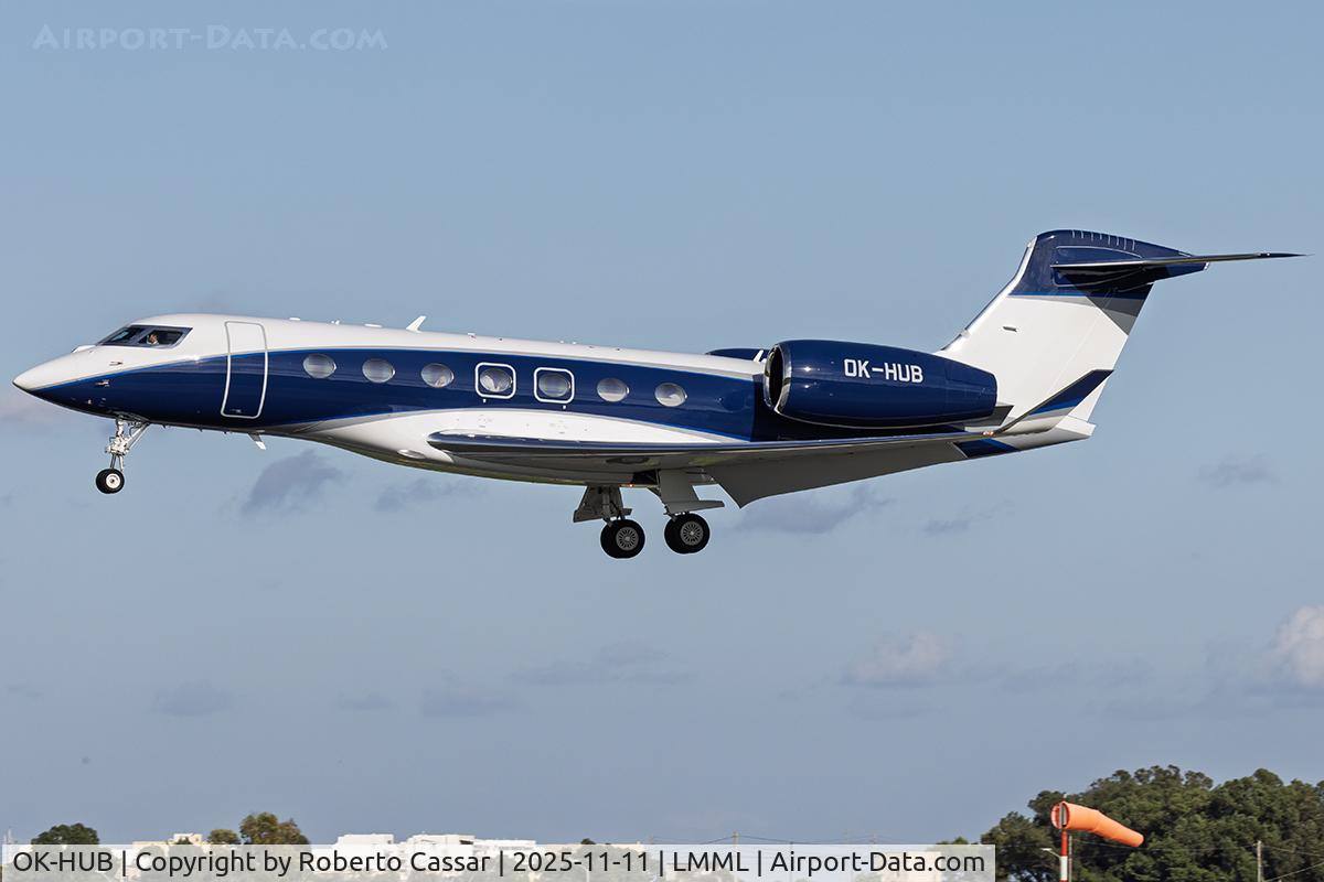 OK-HUB, Gulfstream G500 C/N 72113, Runway 31