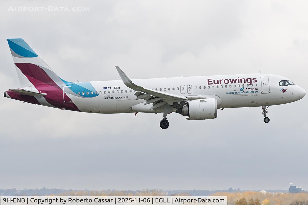 9H-ENB, 2022 Airbus A320-251N C/N 10798, London Heathrow Airport