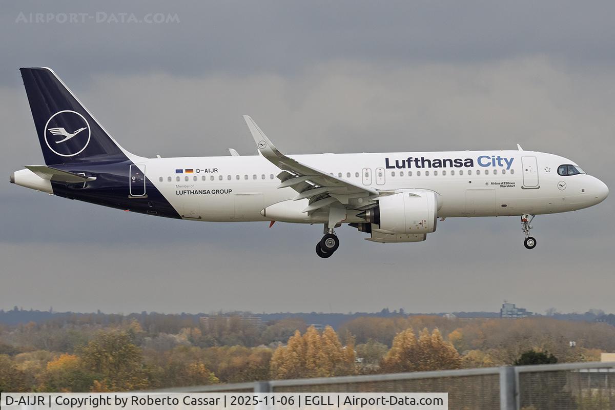 D-AIJR, 2025 Airbus A320-271N C/N 12656, London Heathrow Airport