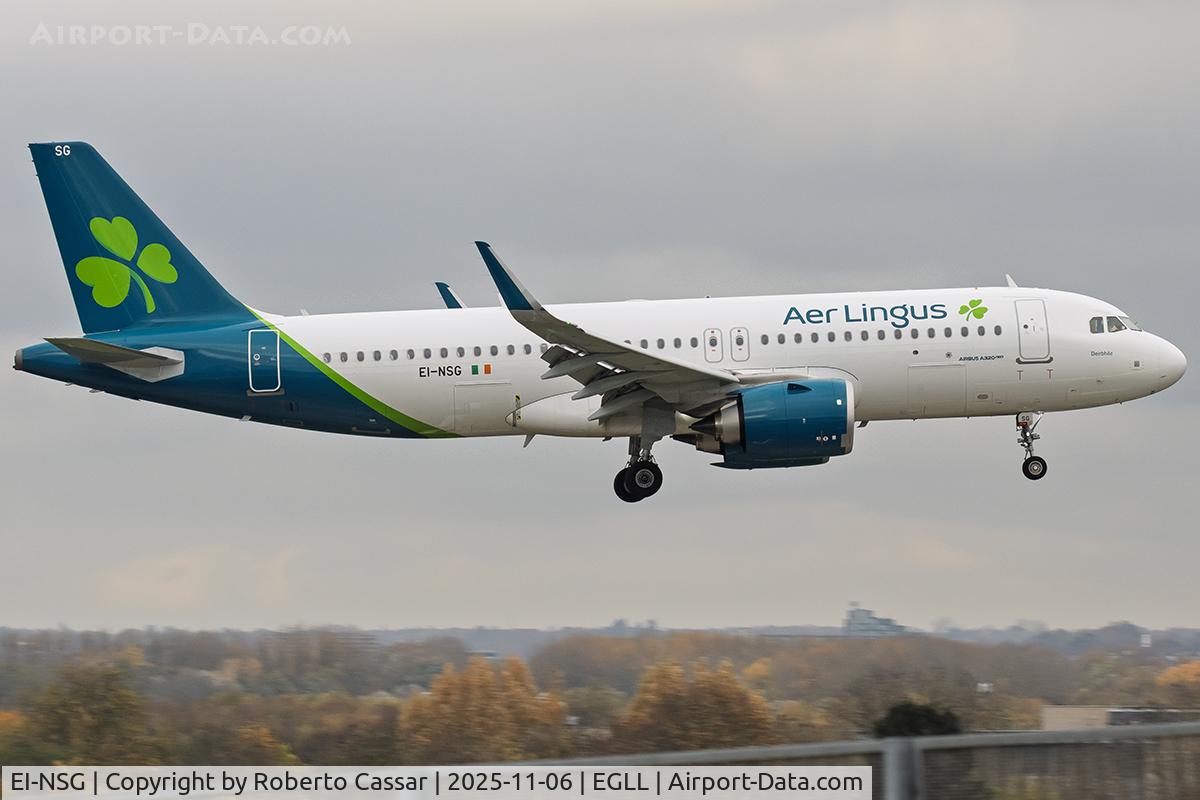 EI-NSG, 2025 Airbus A320-251N C/N 12462, London Heathrow Airport