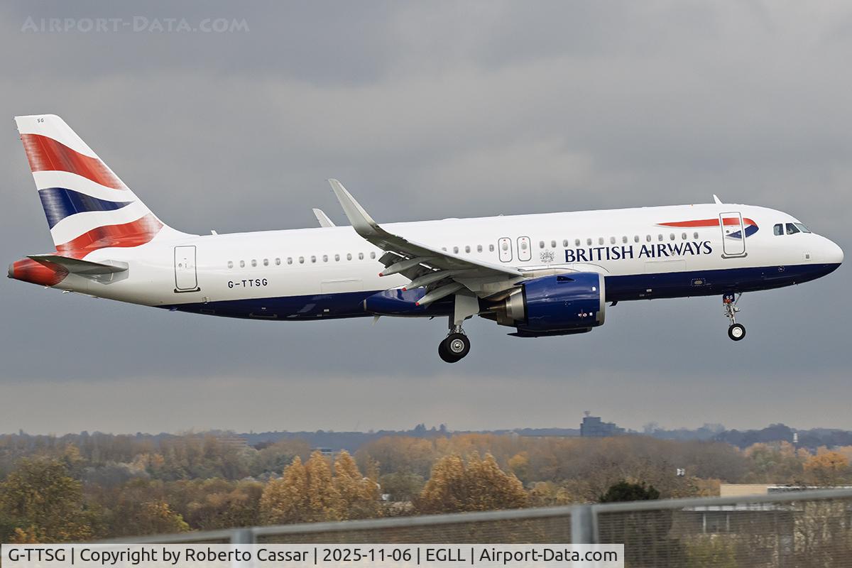 G-TTSG, 2025 Airbus A320-251N C/N 12693, London Heathrow Airport