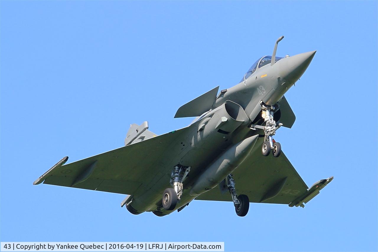 43, 2015 Dassault Rafale M C/N 43, Dassault Rafale M, Landivisiau Naval Air Base (LFRJ-LDV)