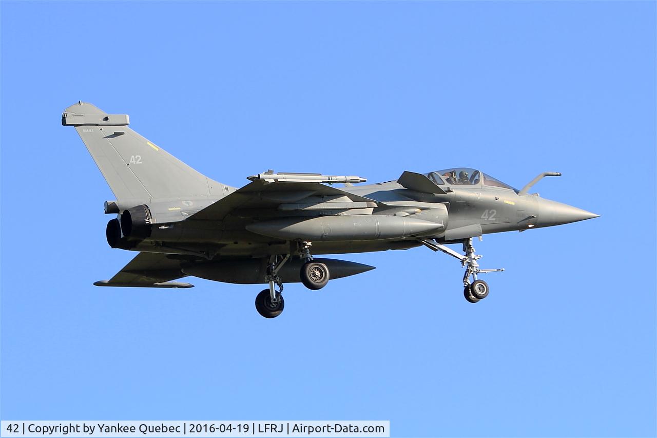 42, 2015 Dassault Rafale M C/N 42, Dassault Rafale M, Landivisiau Naval Air Base (LFRJ-LDV)