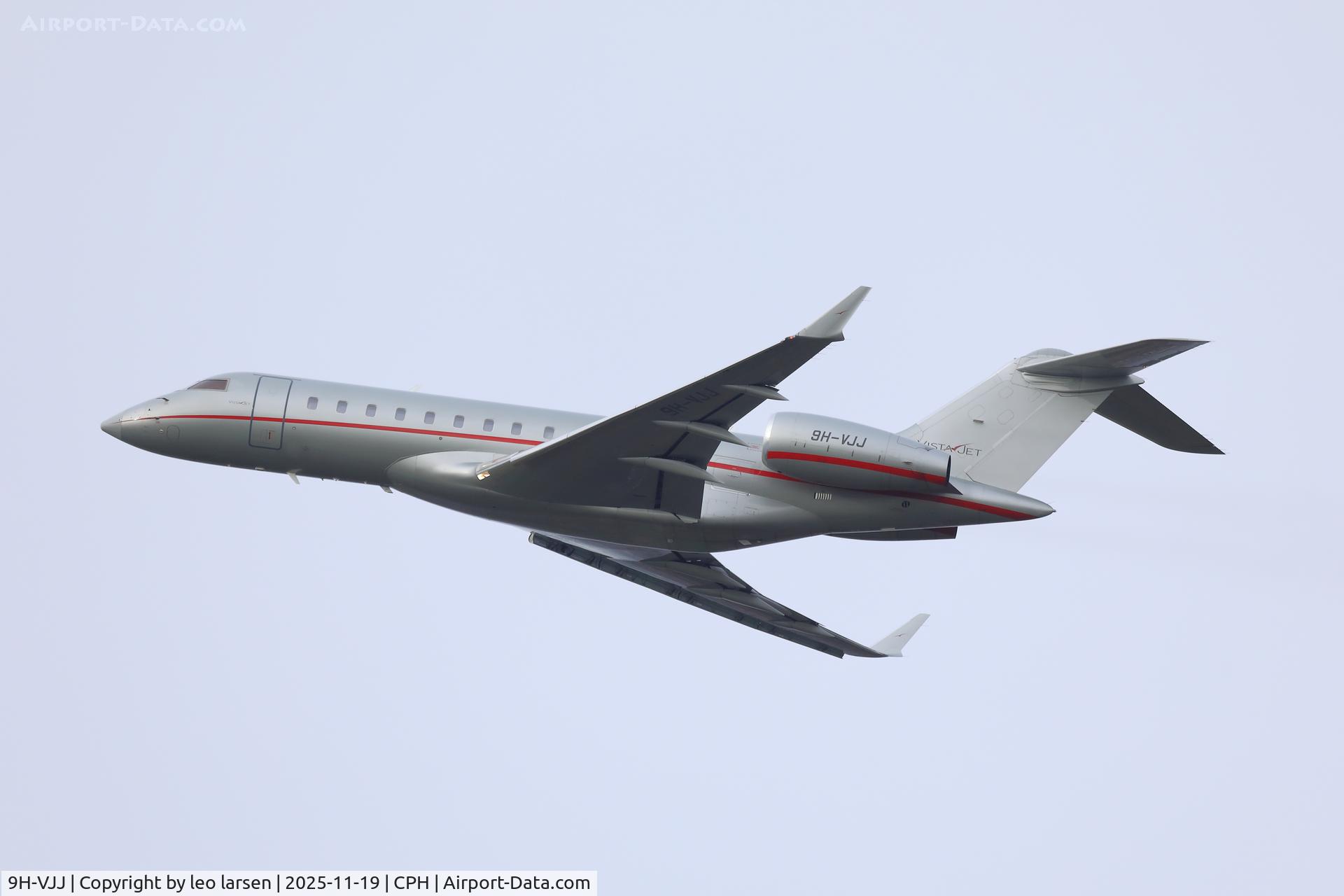 9H-VJJ, 2014 Bombardier BD-700-1A10 Global 6000 C/N 9604, Copenhagen 19.11.2025