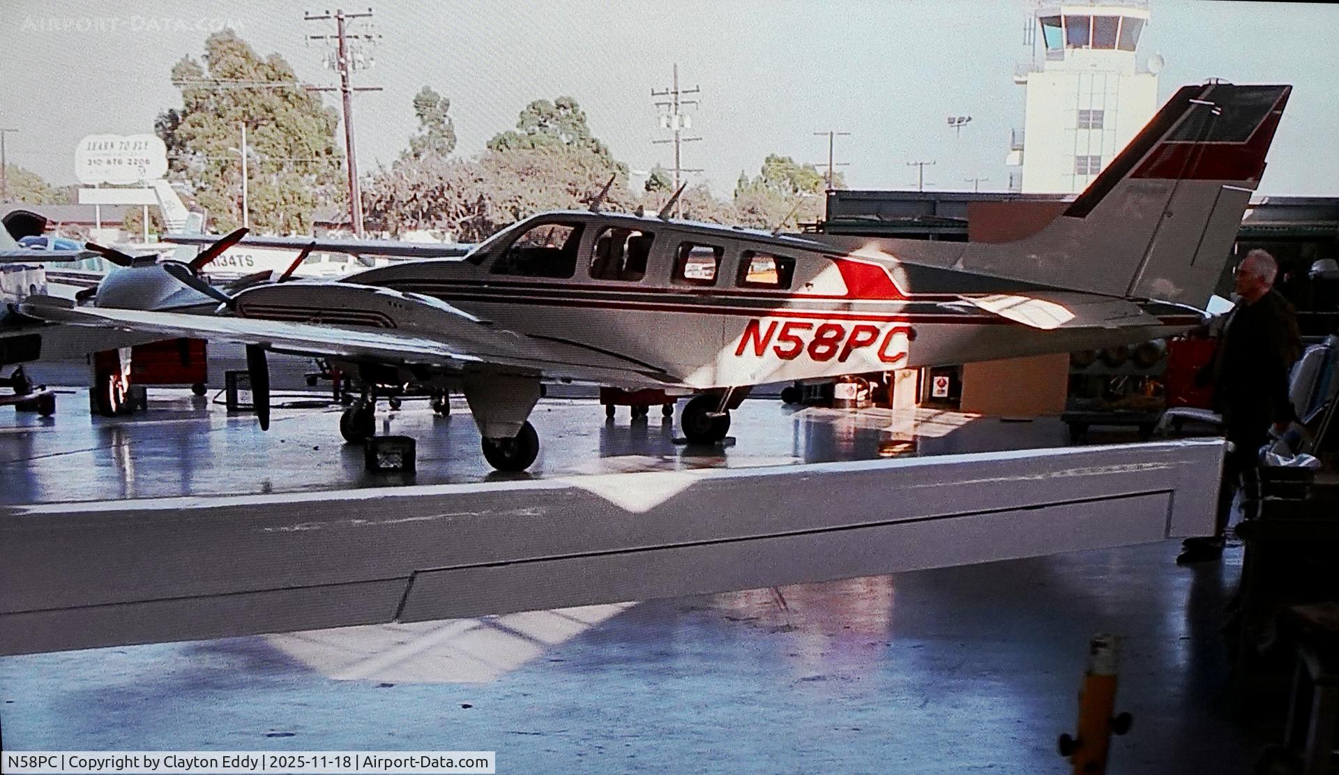 N58PC, 1977 Beech 58P Baron C/N TJ-110, Not my pic. Pic from 'The Limey' 1999 movie.