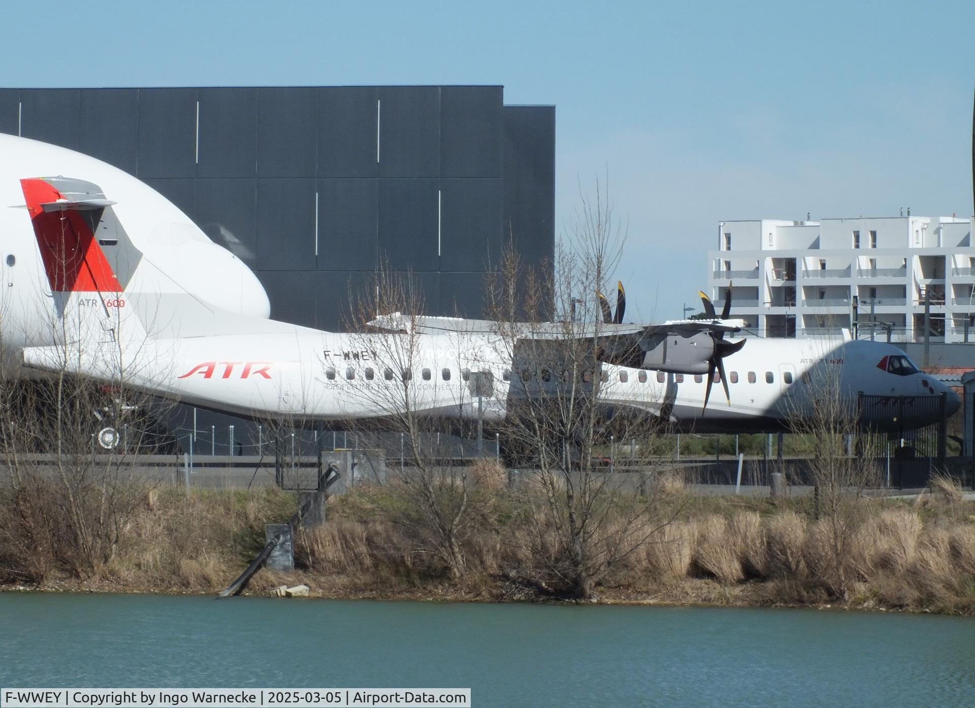 F-WWEY, 1988 ATR 72-201 C/N 098, ATR 72-600 (first built as ATR 72-201, then developed into -500, finally into first prototype ATR 72-600 in 2009) at the Aeroscopia, Blagnac (Toulouse)