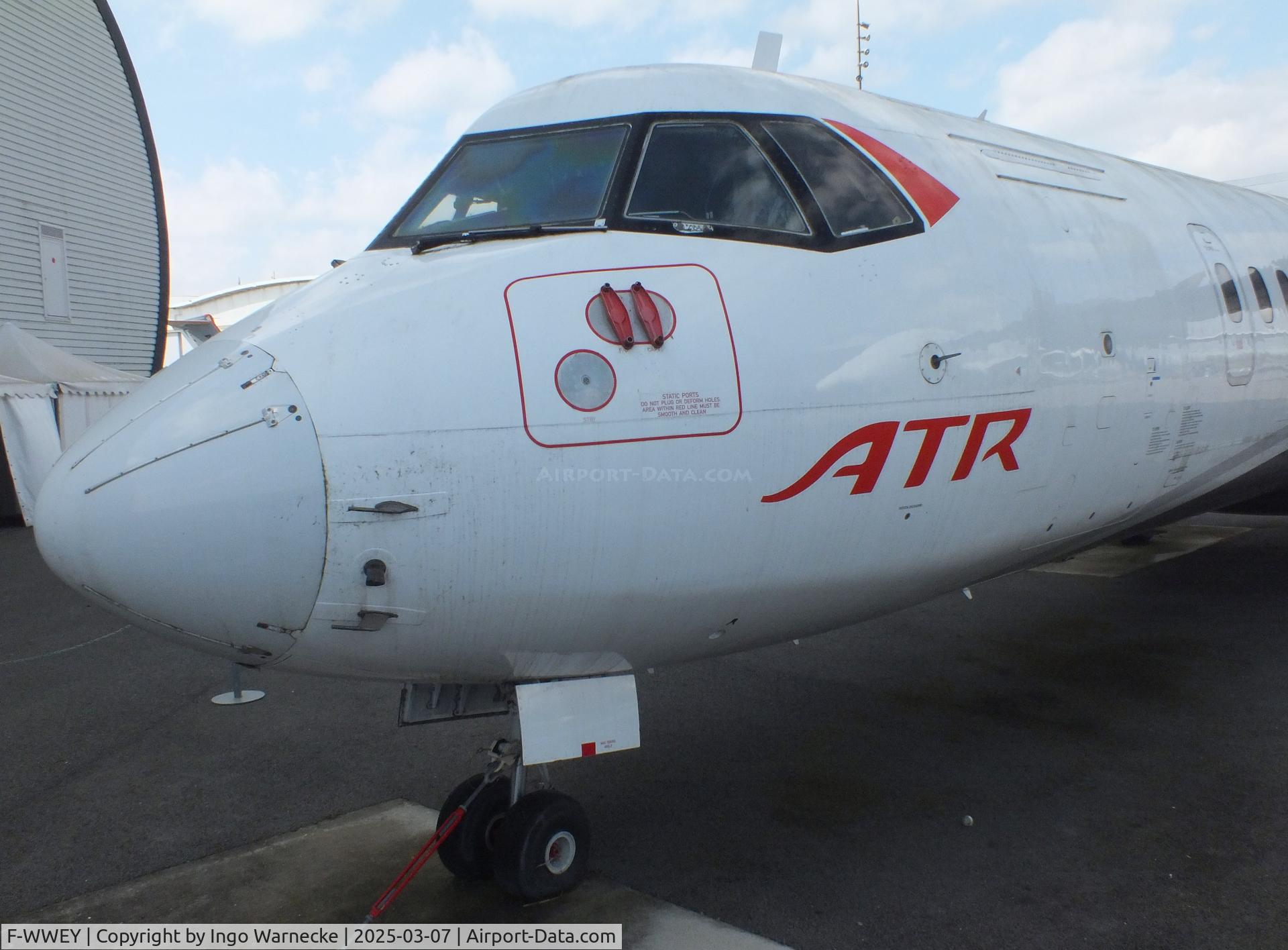 F-WWEY, 1988 ATR 72-201 C/N 098, ATR 72-600 (first built as ATR 72-201, then developed into -500, finally into first prototype ATR 72-600 in 2009) at the Aeroscopia, Blagnac (Toulouse)