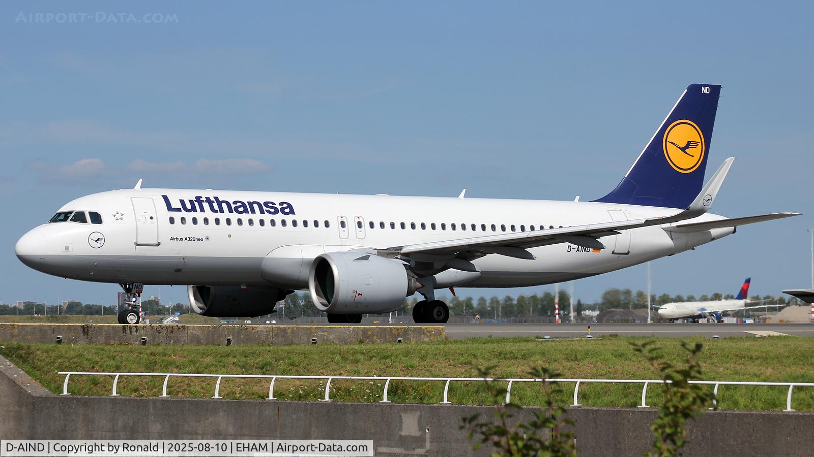 D-AIND, 2016 Airbus A320-271NEO C/N 7078, at spl
