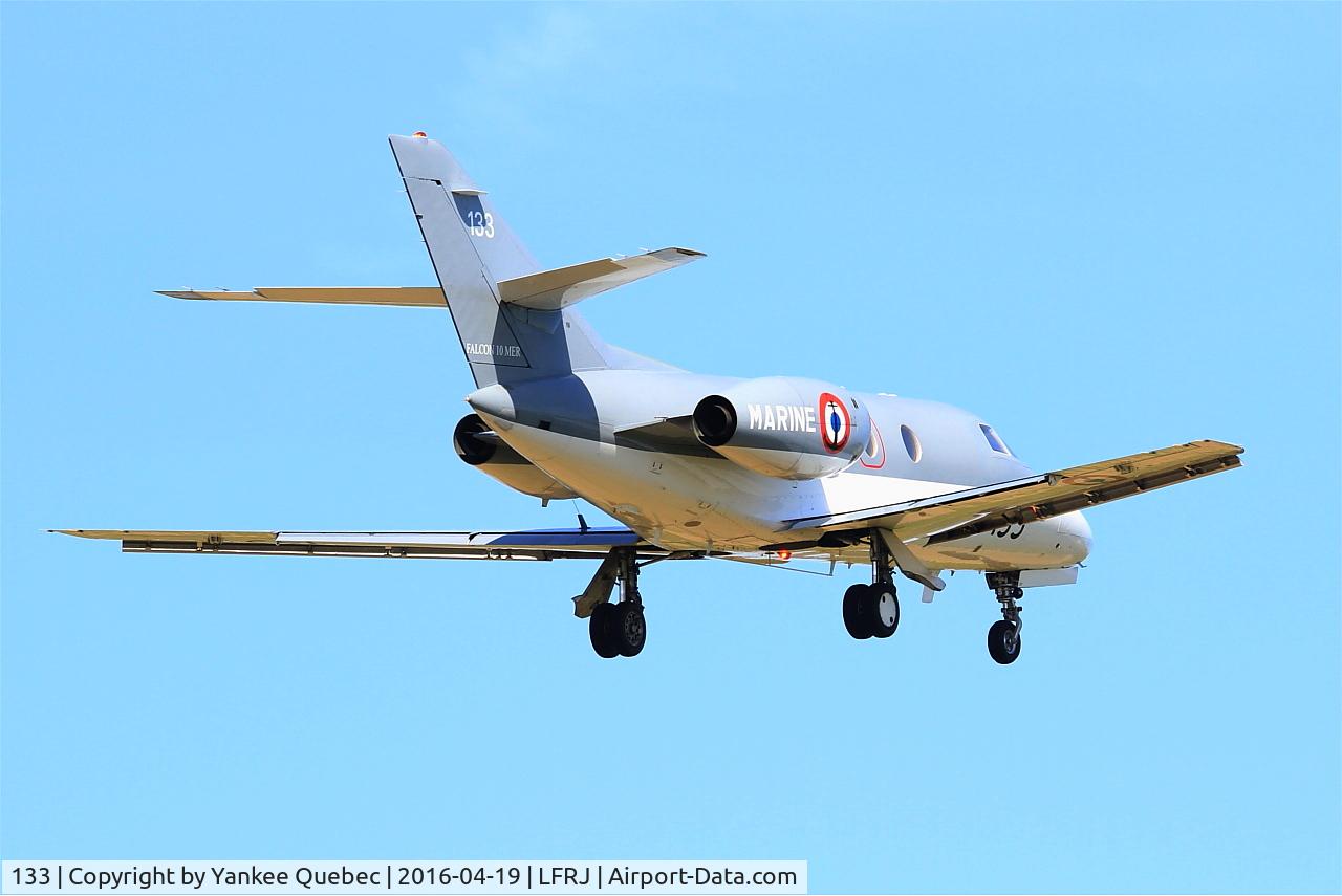 133, 1978 Dassault Falcon 10MER C/N 133, Dassault Falcon 10 MER, Landivisiau Naval Air Base (LFRJ-LDV)