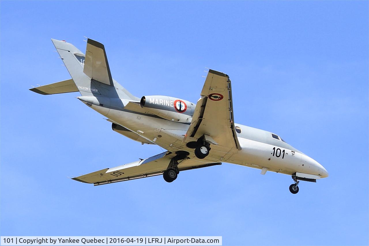 101, 1977 Dassault Falcon 10MER C/N 101, Dassault Falcon 10 MER, Landivisiau Naval Air Base (LFRJ-LDV)
