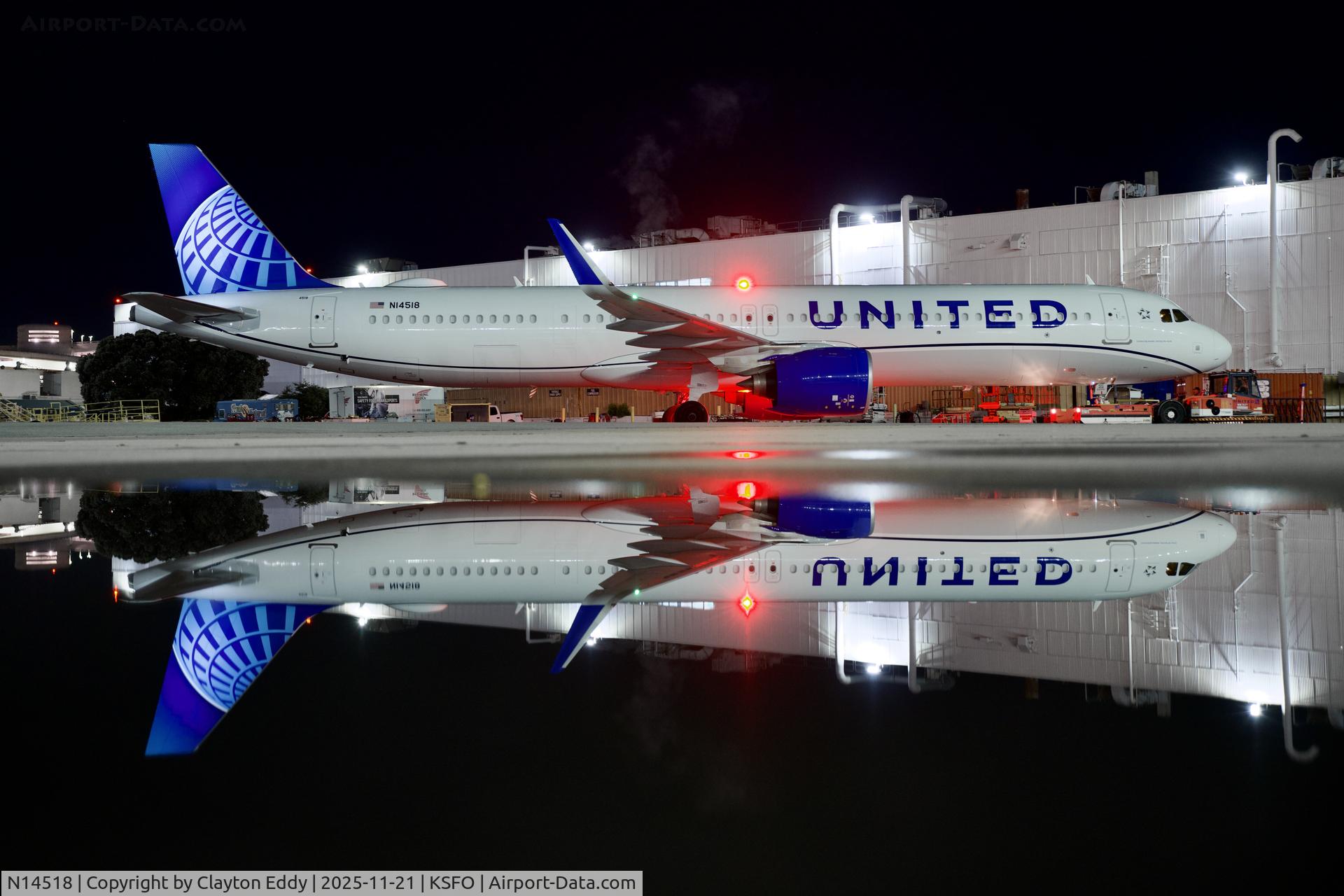 N14518, 2024 Airbus 321-271NX C/N 11894, SFO 2025