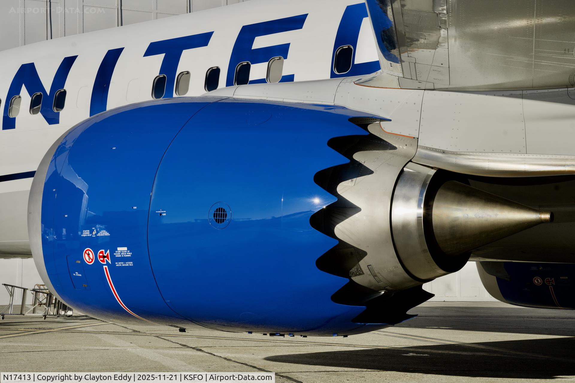 N17413, 2025 Boeing 737 MAX 9 C/N 68812, CFMI LEAP-1B engine SFO 2025