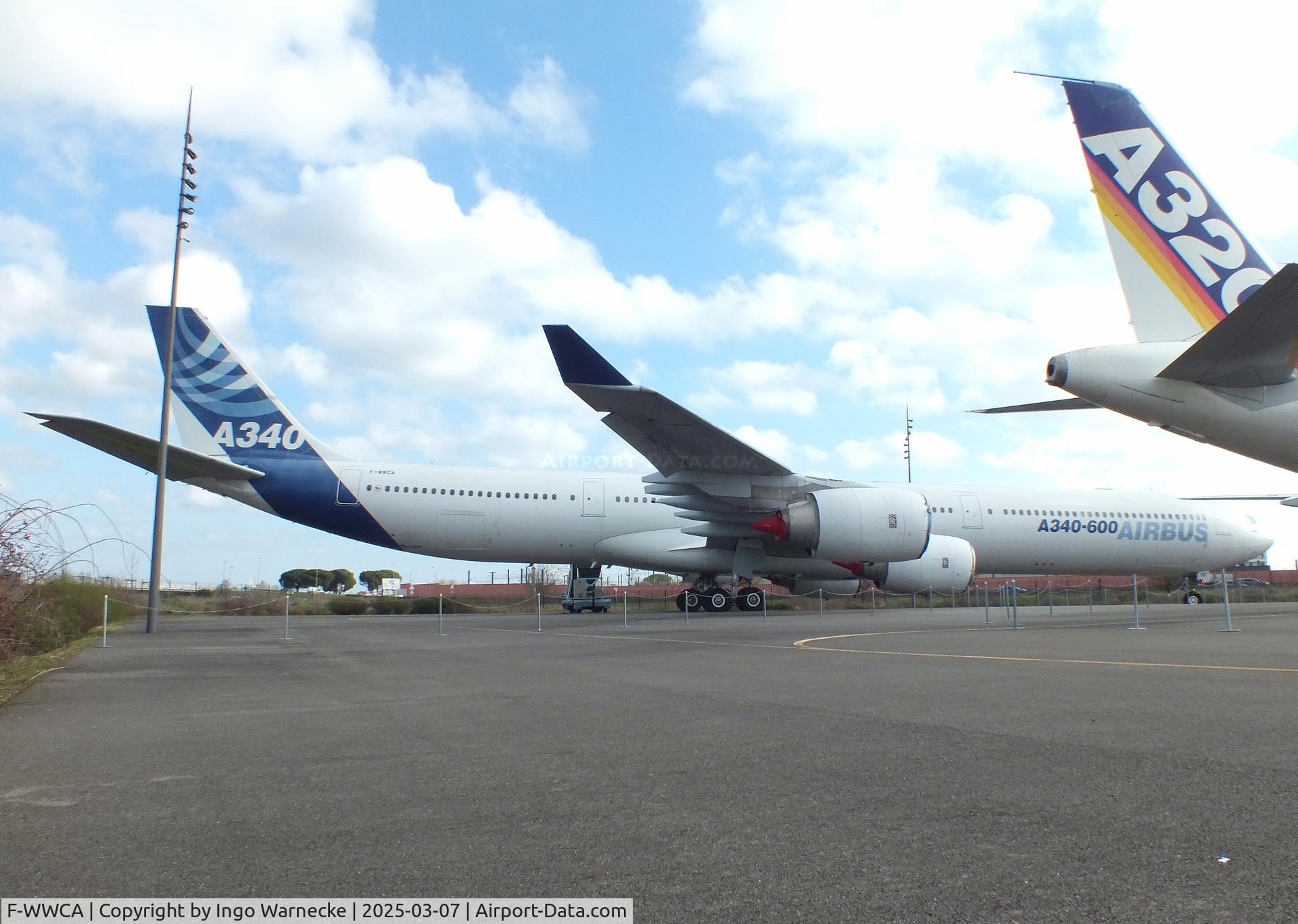 F-WWCA, 2001 Airbus A340-642 C/N 360, Airbus A340-642 (first prototype of A340-600) at the Aeroscopia, Blagnac (Toulouse)