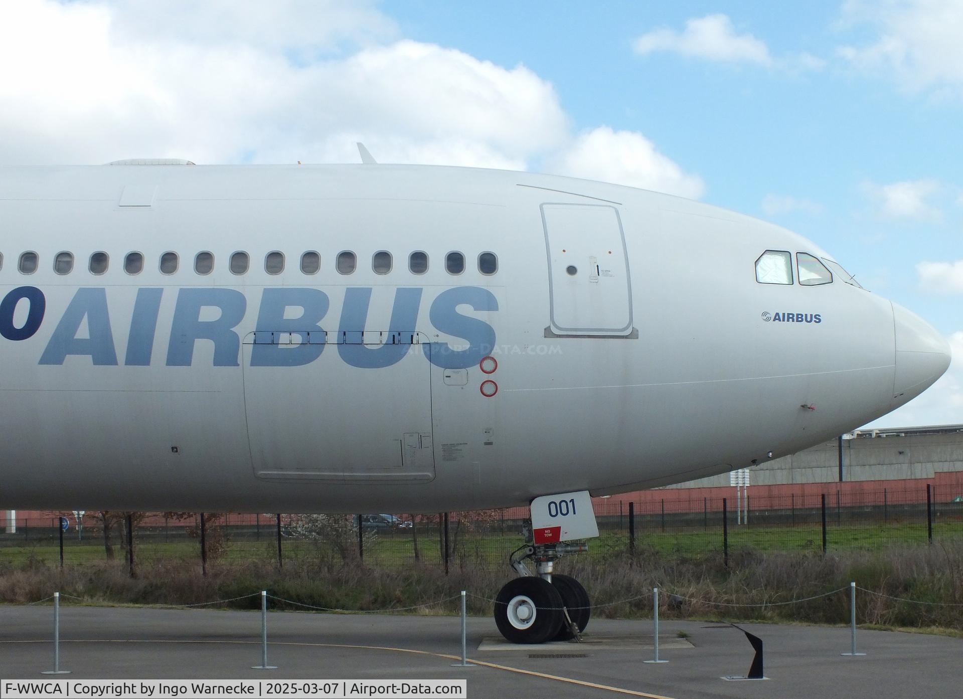 F-WWCA, 2001 Airbus A340-642 C/N 360, Airbus A340-642 (first prototype of A340-600) at the Aeroscopia, Blagnac (Toulouse)