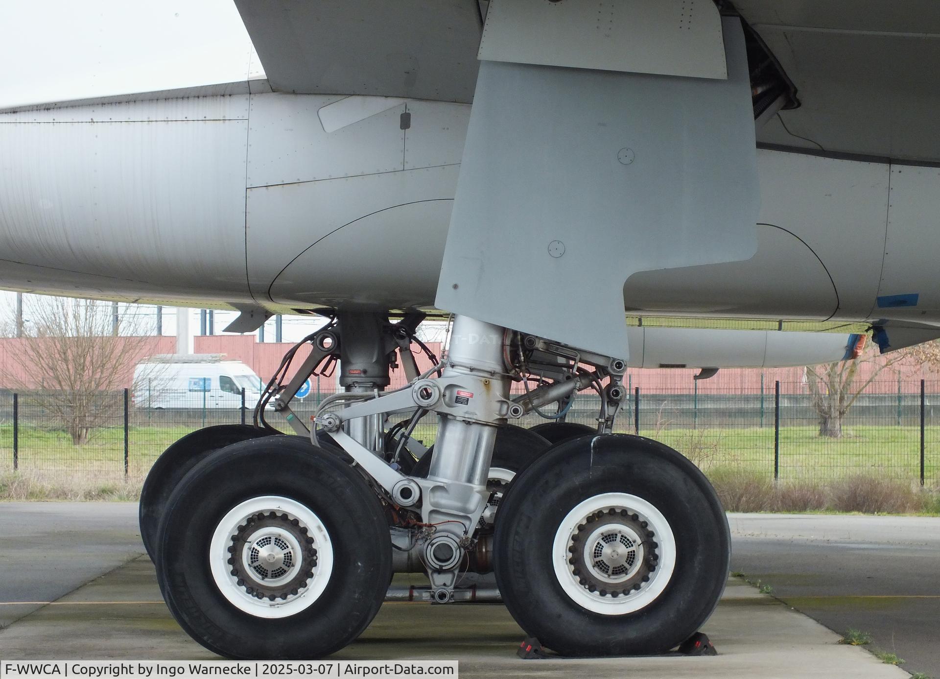 F-WWCA, 2001 Airbus A340-642 C/N 360, Airbus A340-642 (first prototype of A340-600) at the Aeroscopia, Blagnac (Toulouse)