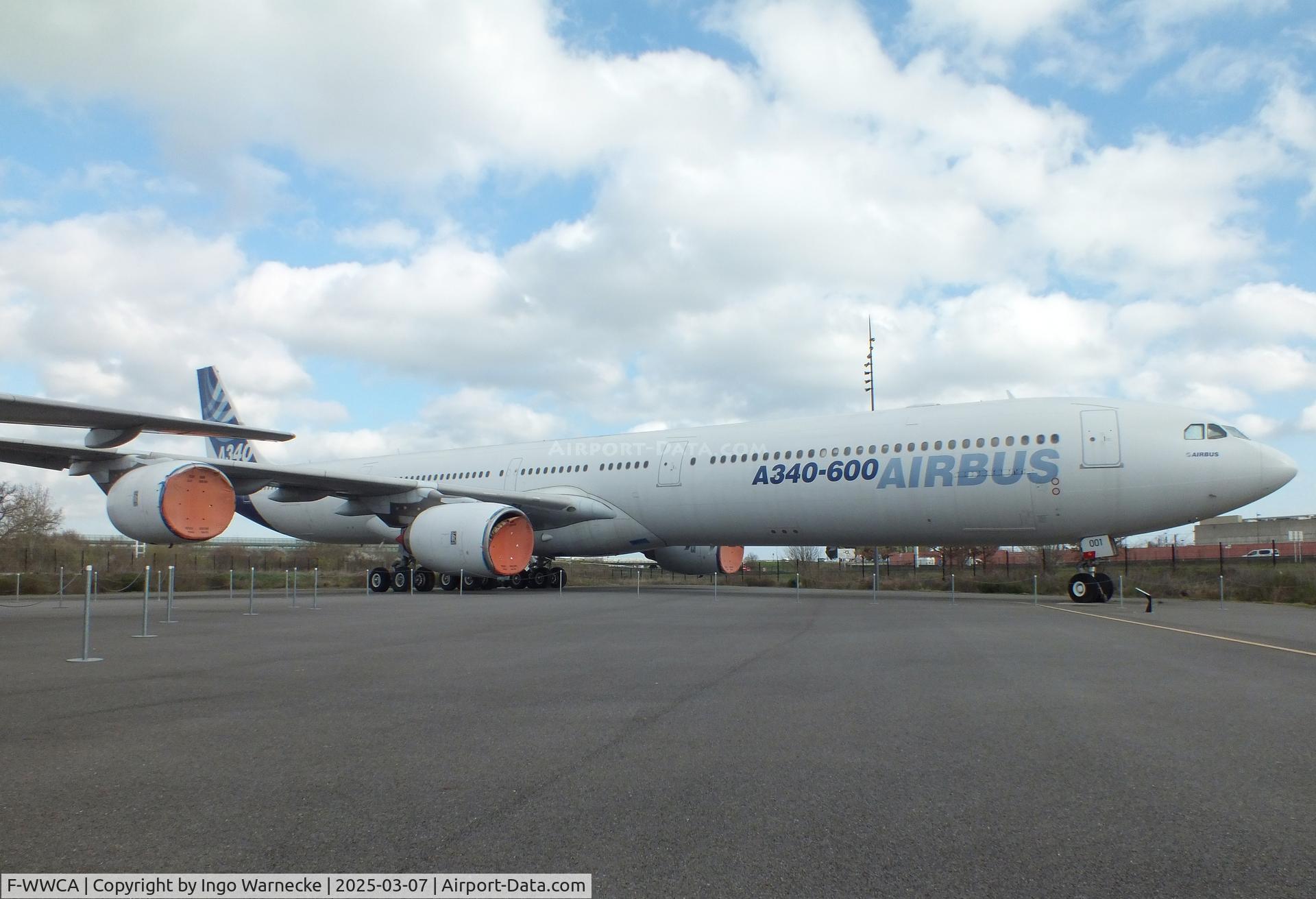 F-WWCA, 2001 Airbus A340-642 C/N 360, Airbus A340-642 (first prototype of A340-600) at the Aeroscopia, Blagnac (Toulouse)