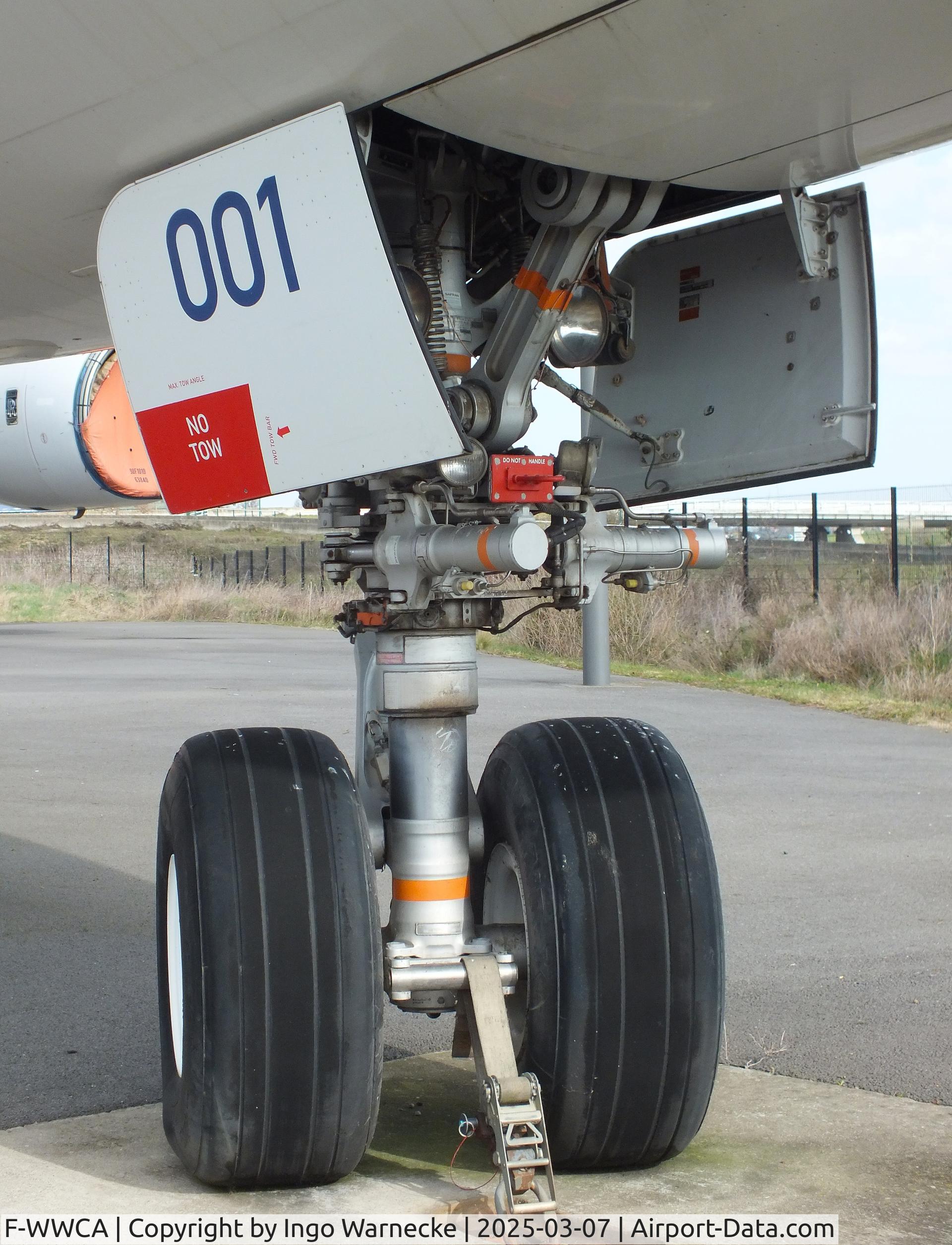 F-WWCA, 2001 Airbus A340-642 C/N 360, Airbus A340-642 (first prototype of A340-600) at the Aeroscopia, Blagnac (Toulouse)