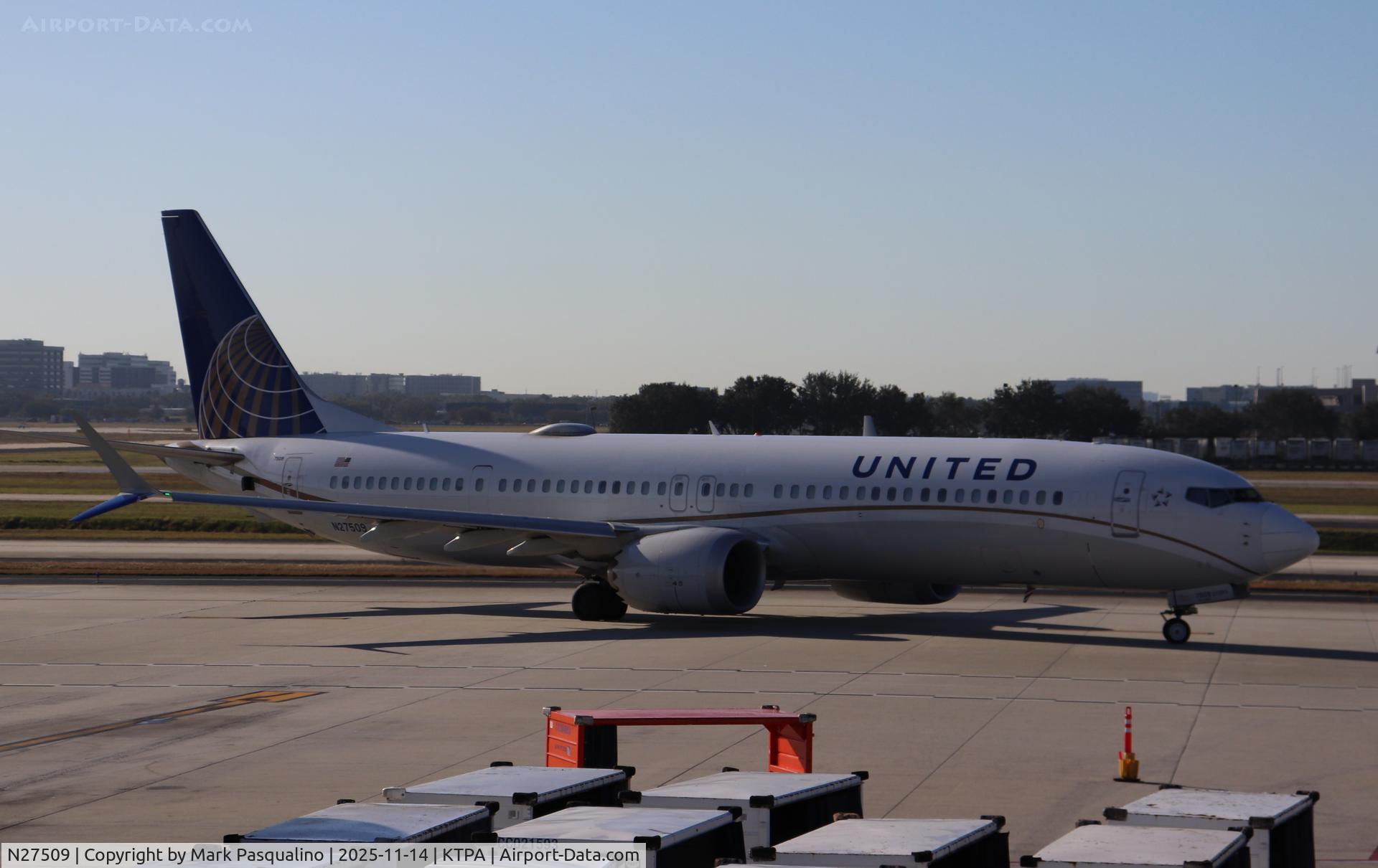 N27509, 2018 Boeing 737-9 MAX C/N 43443, Boeing 737-9 MAX