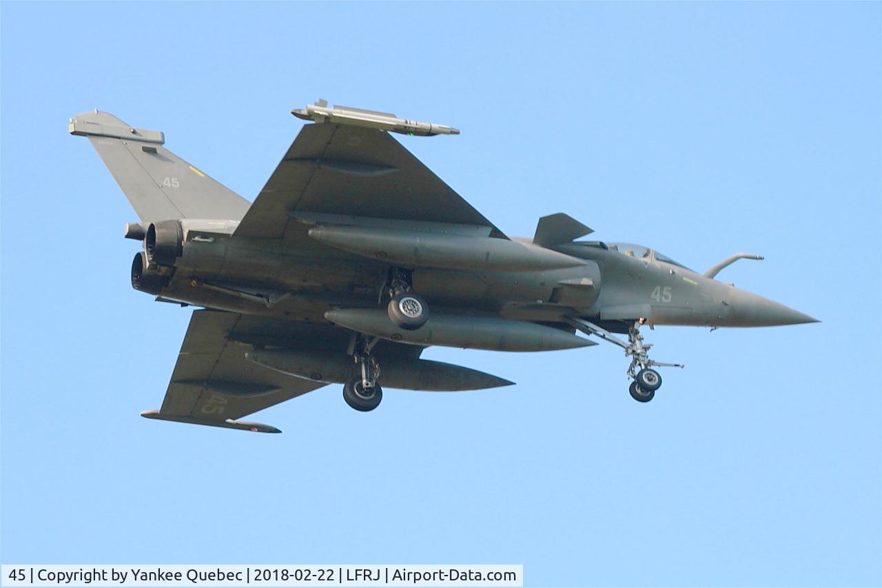 45, 2015 Dassault Rafale M C/N 45, Dassault Rafale M, Landivisiau Naval Air Base (LFRJ-LDV)
