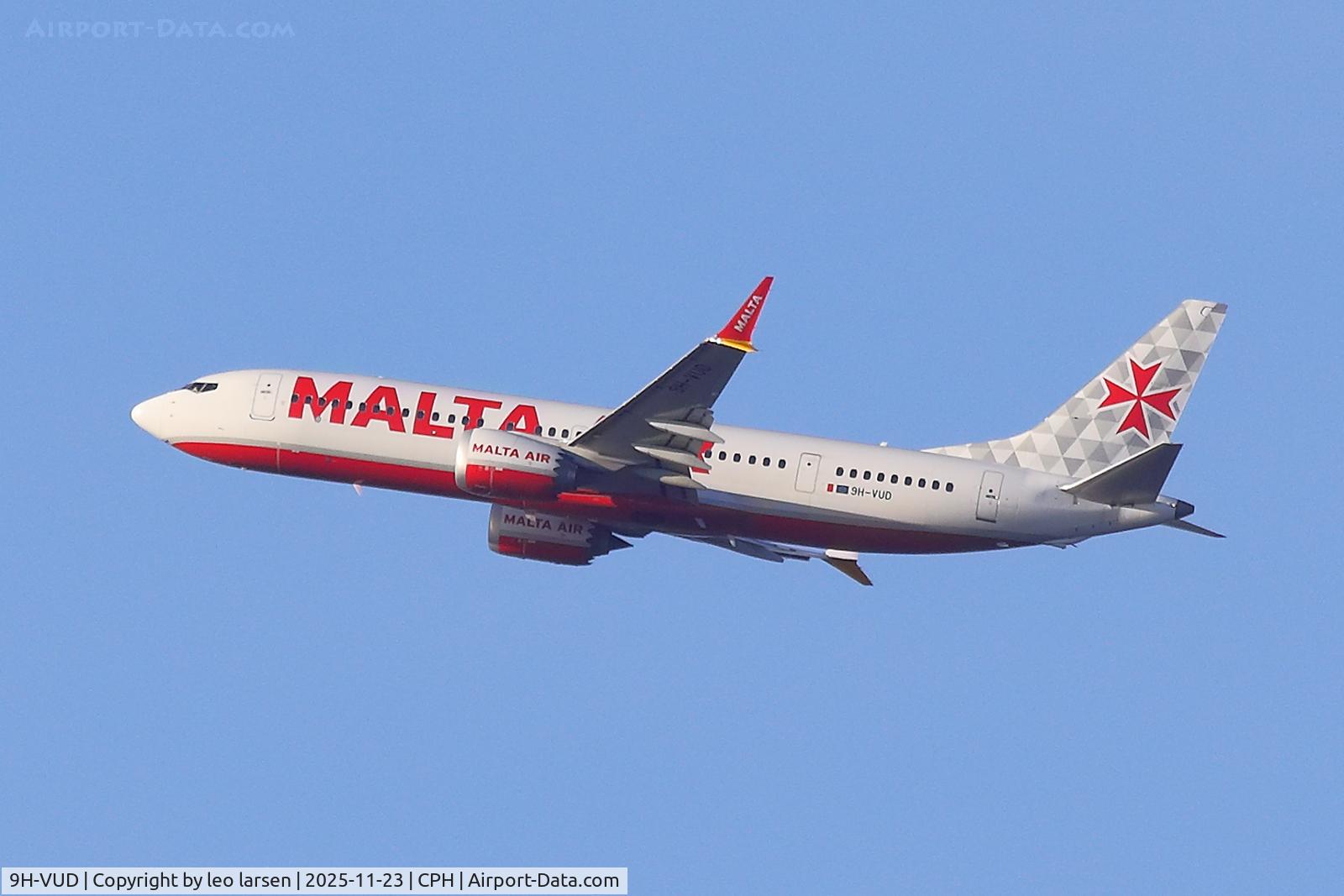 9H-VUD, 2021 Boeing 737-8-200 MAX C/N 65878, Copenhagen 23.11.2025