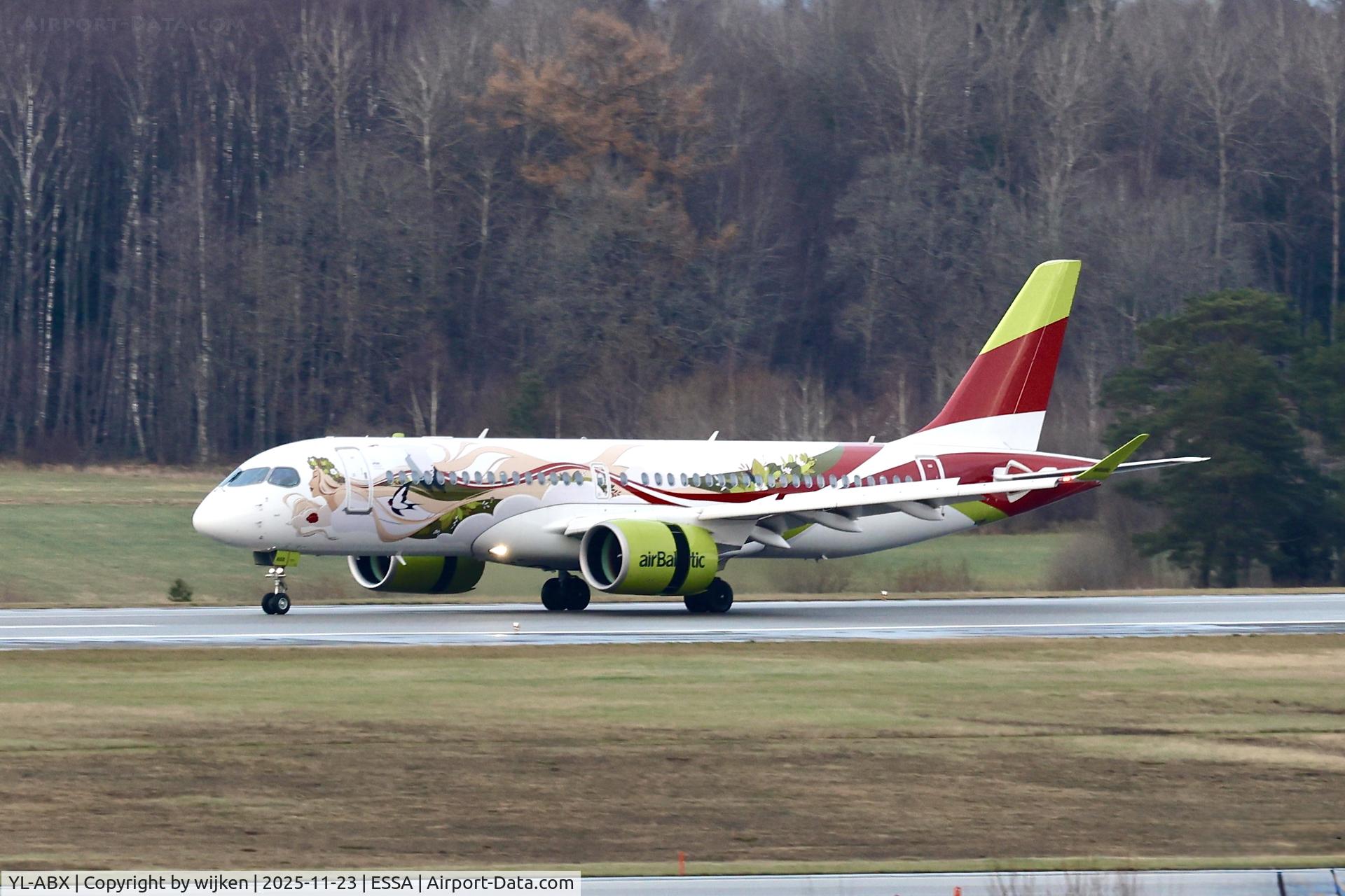 YL-ABX, 2025 Airbus A220-300 C/N 55329, Rwy 26