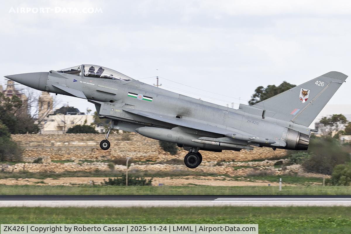 ZK426, 2018 Eurofighter EF-2000 Typhoon FGR.4 C/N BS142, Runway 31