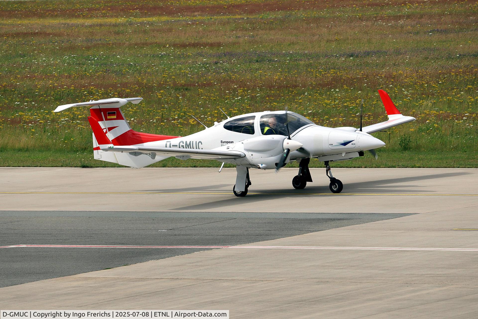 D-GMUC, Diamond DA-42 NG Twin Star C/N 42.N311, Diamond DA-42 NG Twin Star D-GMUC taxiing at Rostock-Laage Airport