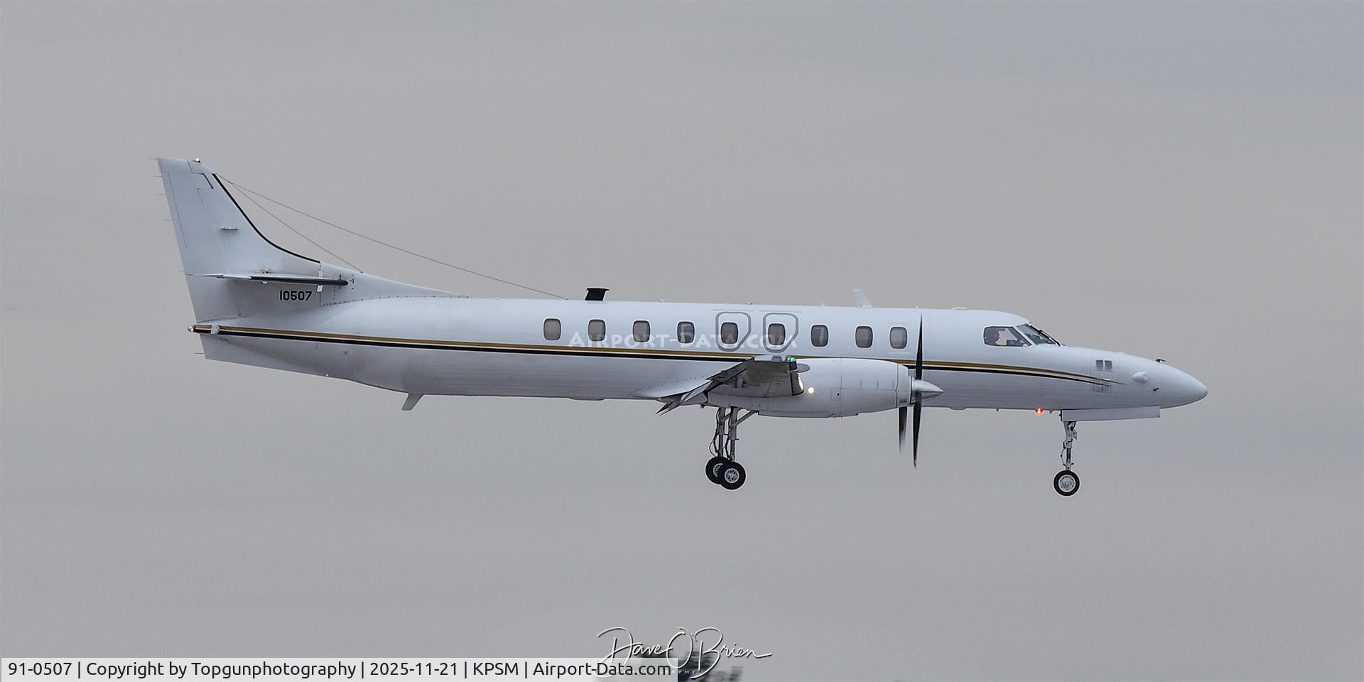 91-0507, 1992 Swearingen C-26E Metro 23 C/N DC-807M, PAT920 landing RW34