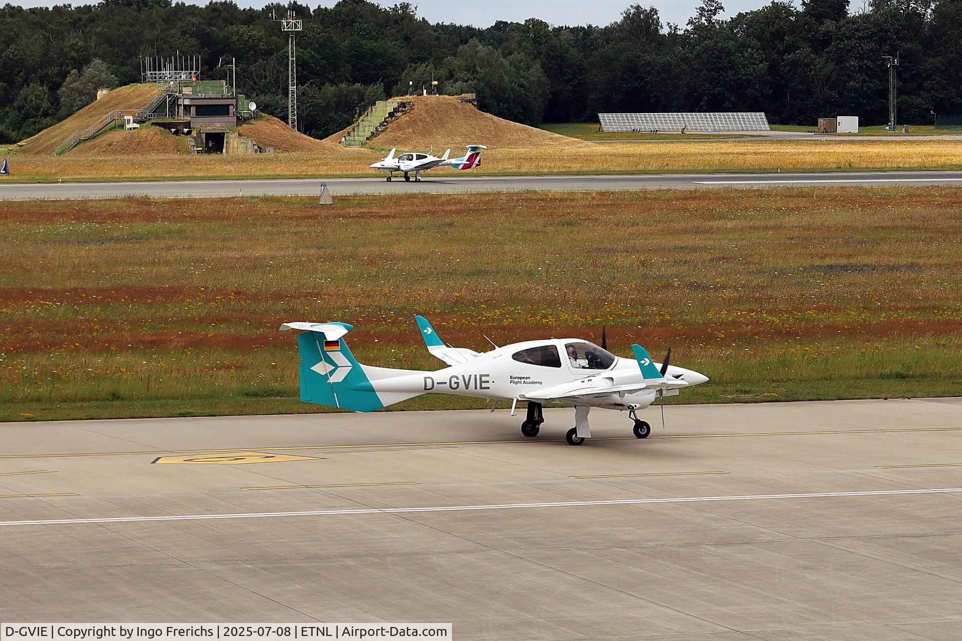 D-GVIE, 2024 Diamond DA-42 NG Twin Star Twin Star C/N 42.N546, Diamond DA-42 D-GVIE at Rostock-Laage Airport.