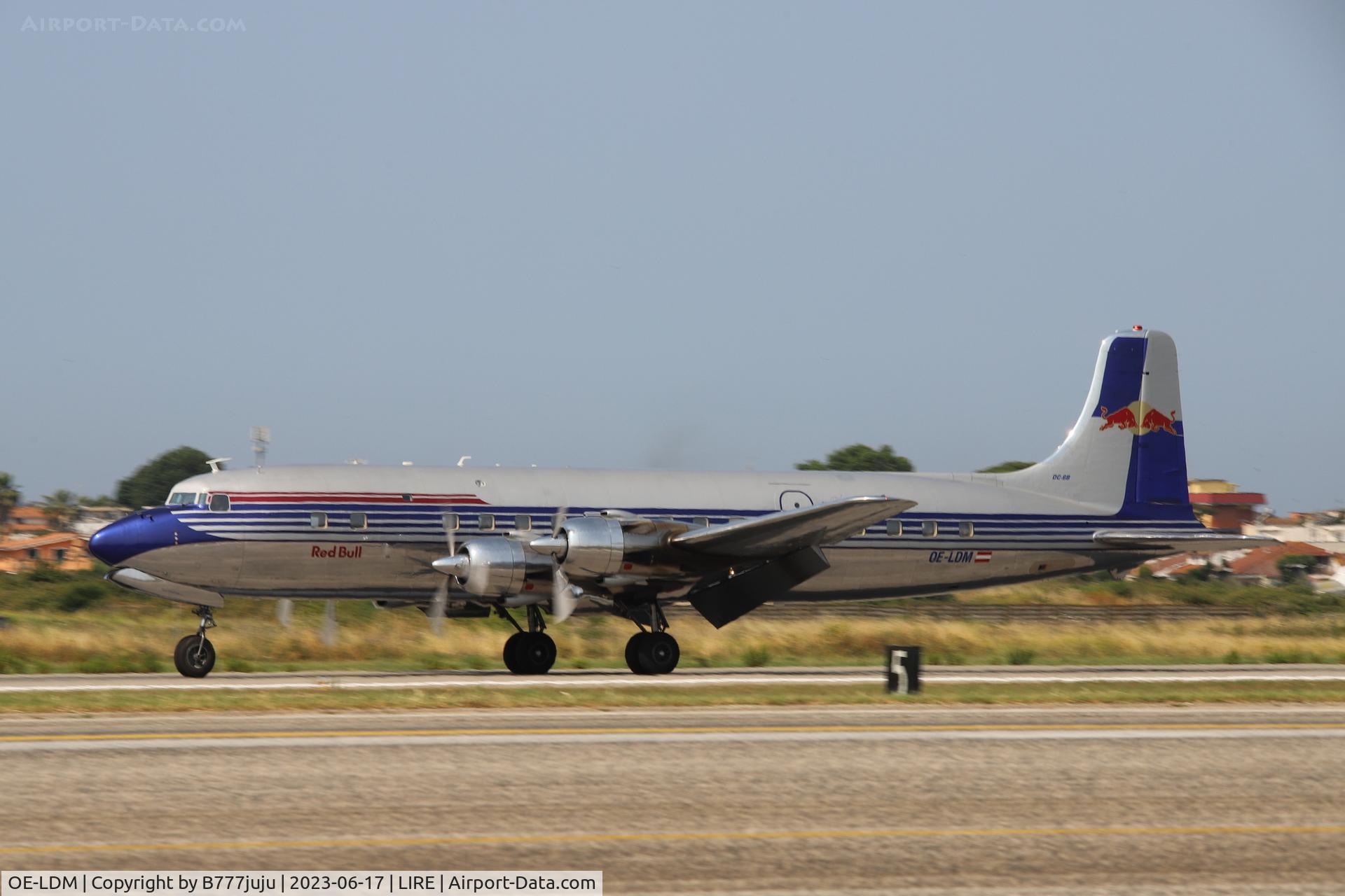 OE-LDM, 1958 Douglas DC-6B C/N 45563, at LIRE
