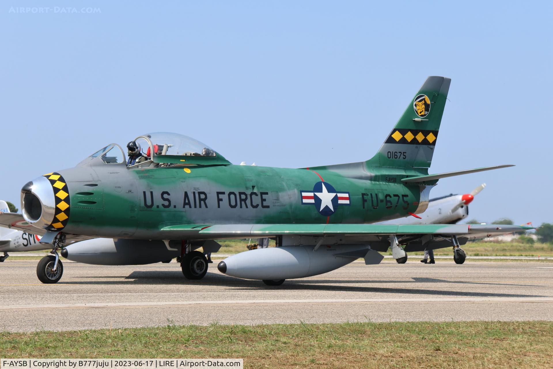 F-AYSB, 1958 Canadair CL-13B Sabre 6 C/N S6-1675, at LIRE