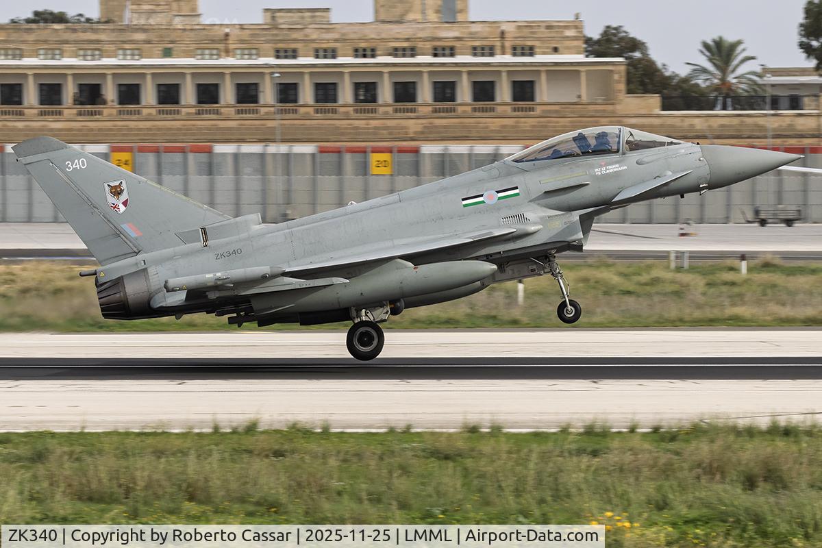 ZK340, 2013 Eurofighter EF-2000 Typhoon FGR.4 C/N BS101/369, Runway 13