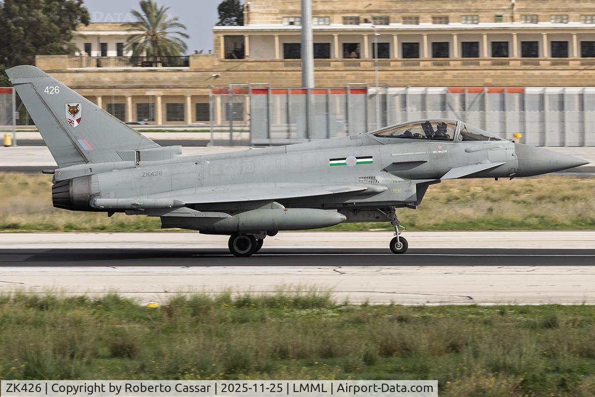 ZK426, 2018 Eurofighter EF-2000 Typhoon FGR.4 C/N BS142, Runway 13