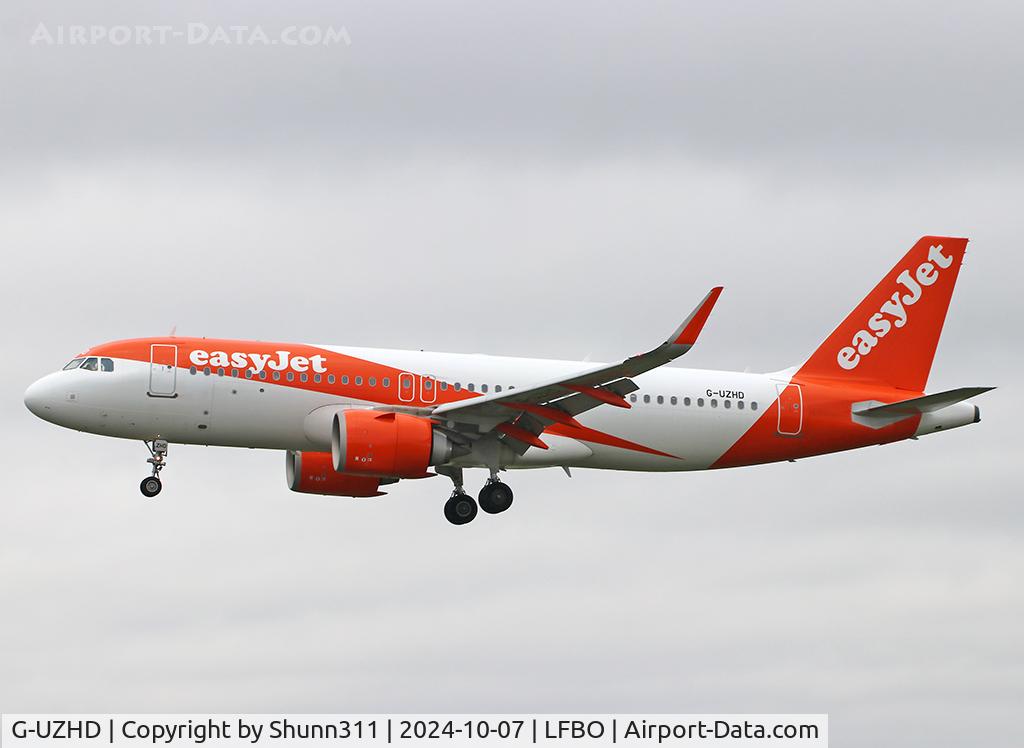 G-UZHD, 2017 Airbus A320-251NEO C/N 7841, Landing rwy 14L with NEO titles removed