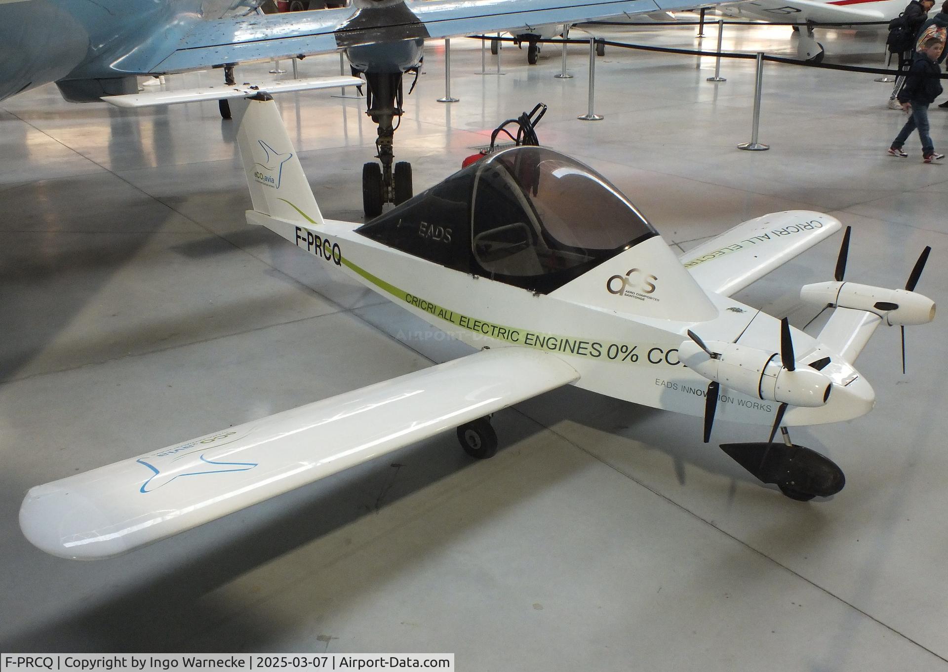 F-PRCQ, Colomban MC-15 Cri-Cri (Cricket) C/N 171, Colomban MC.15 CriCri with 4 electric motors at the Aeroscopia, Blagnac (Toulouse)