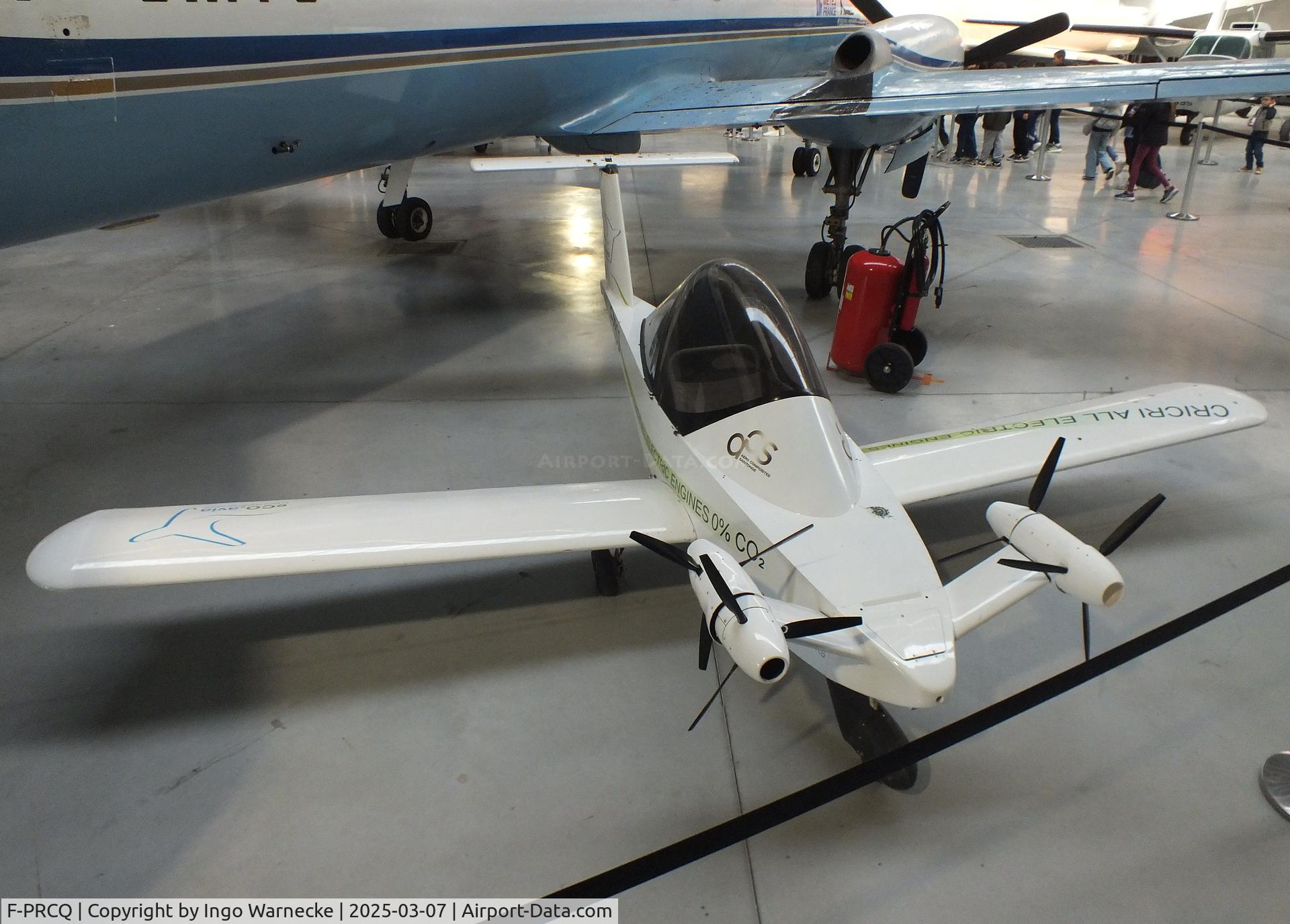 F-PRCQ, Colomban MC-15 Cri-Cri (Cricket) C/N 171, Colomban MC.15 CriCri with 4 electric motors at the Aeroscopia, Blagnac (Toulouse)