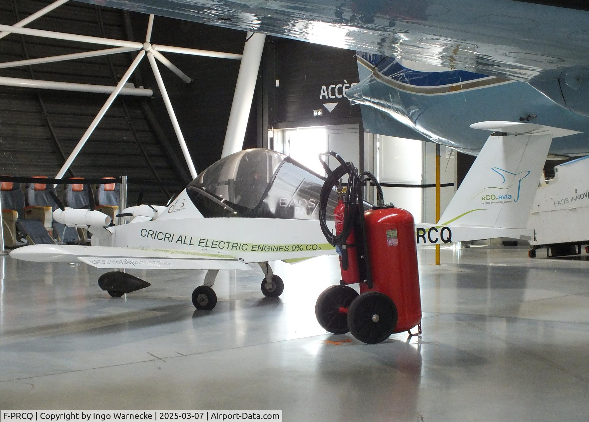 F-PRCQ, Colomban MC-15 Cri-Cri (Cricket) C/N 171, Colomban MC.15 CriCri with 4 electric motors at the Aeroscopia, Blagnac (Toulouse)