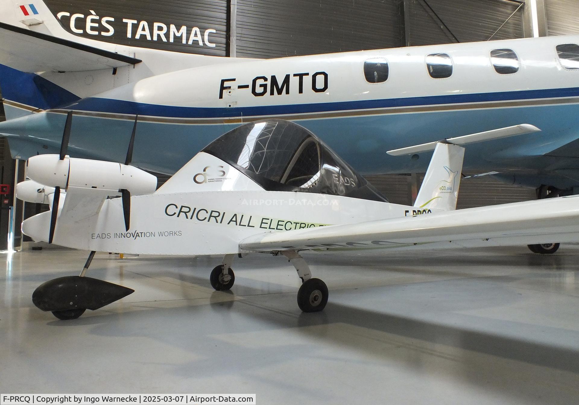 F-PRCQ, Colomban MC-15 Cri-Cri (Cricket) C/N 171, Colomban MC.15 CriCri with 4 electric motors at the Aeroscopia, Blagnac (Toulouse)
